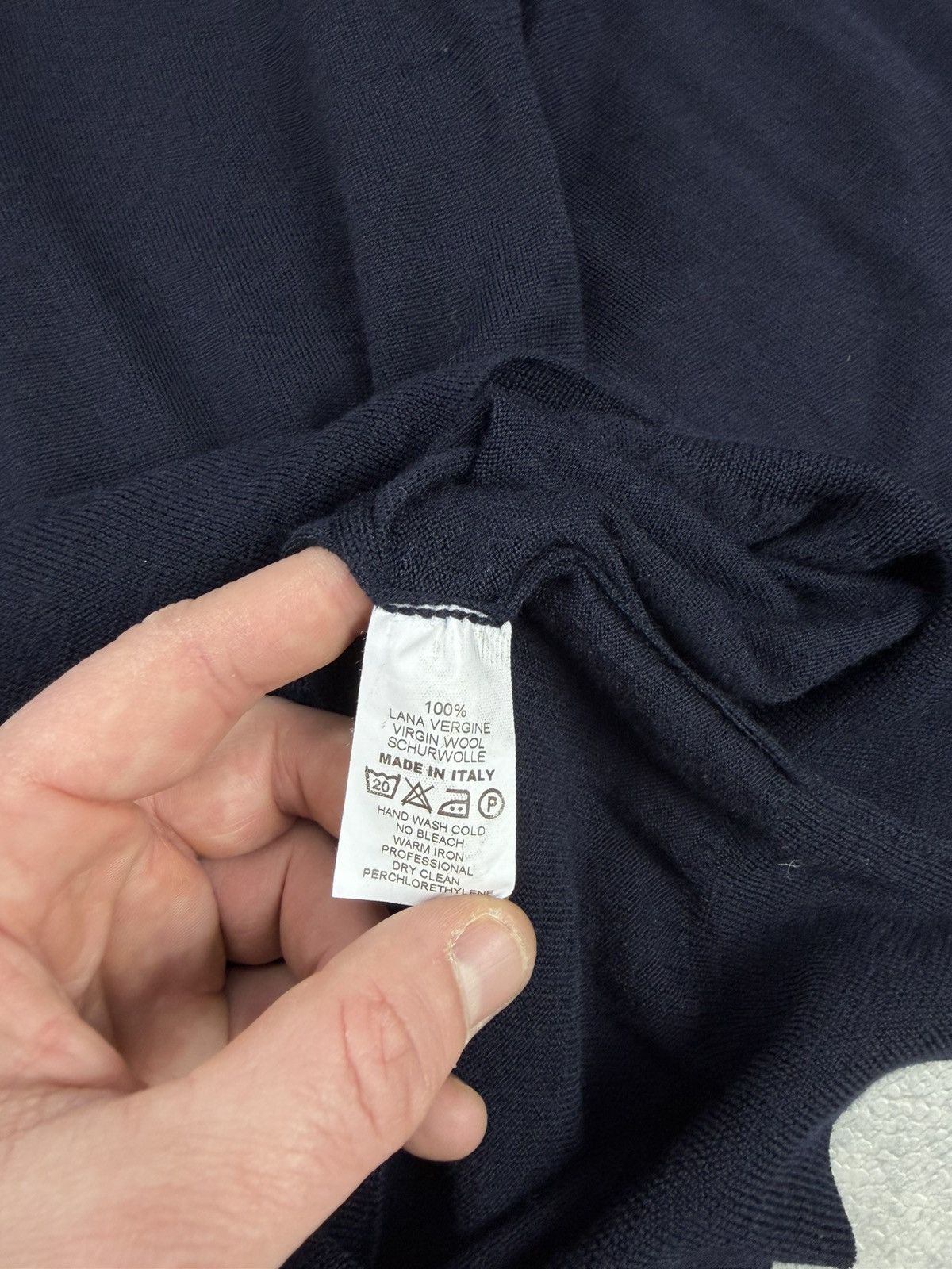 Gran Sasso Gran Sasso Wool Navy Turtleneck Knit Sweater Size 48 Size US S / EU 44-46 / 1 - 7 Thumbnail