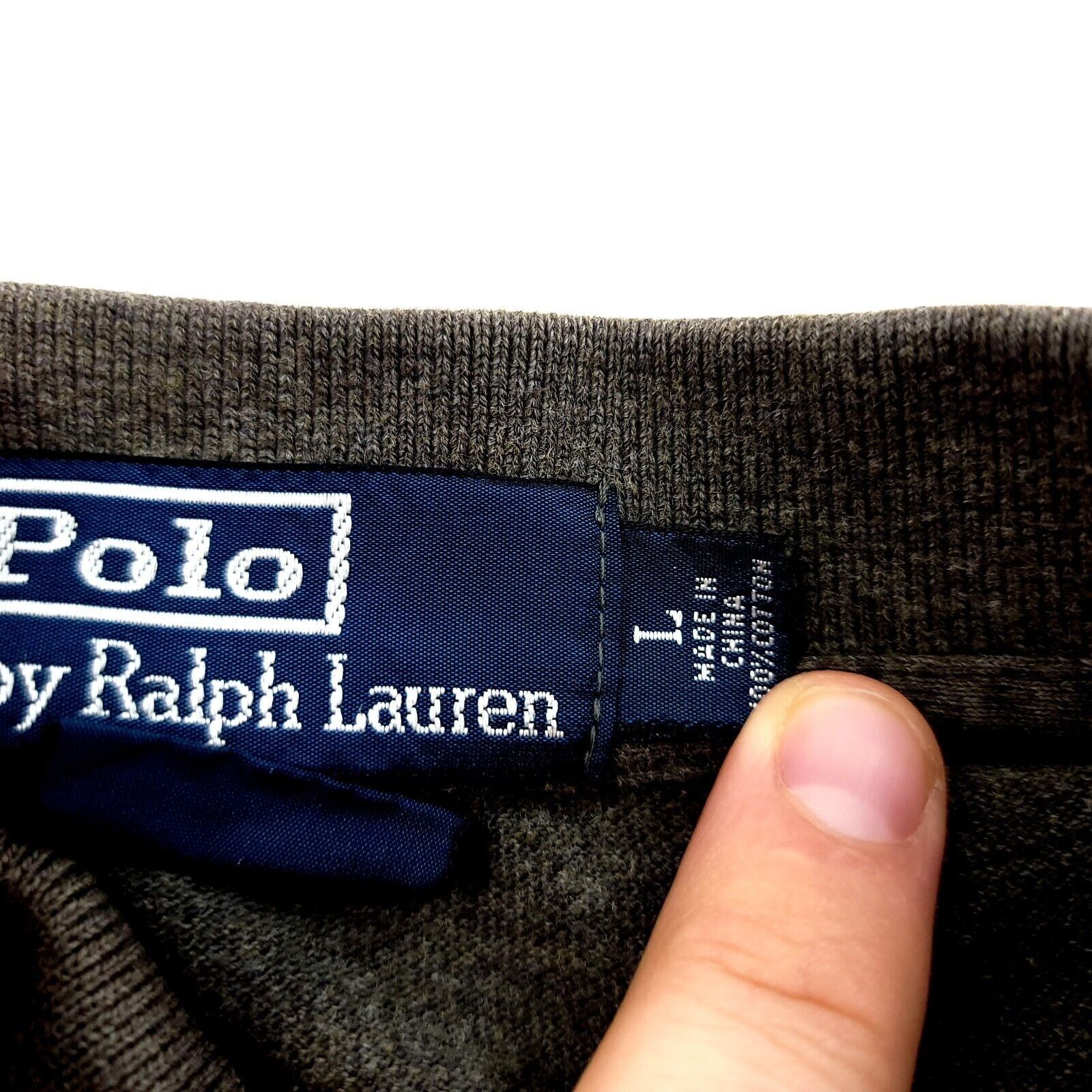 Ralph Lauren Polo Ralph Lauren Custom Fit Large Cotton Gray Long Sleeve C Size US L / EU 52-54 / 3 - 8 Thumbnail