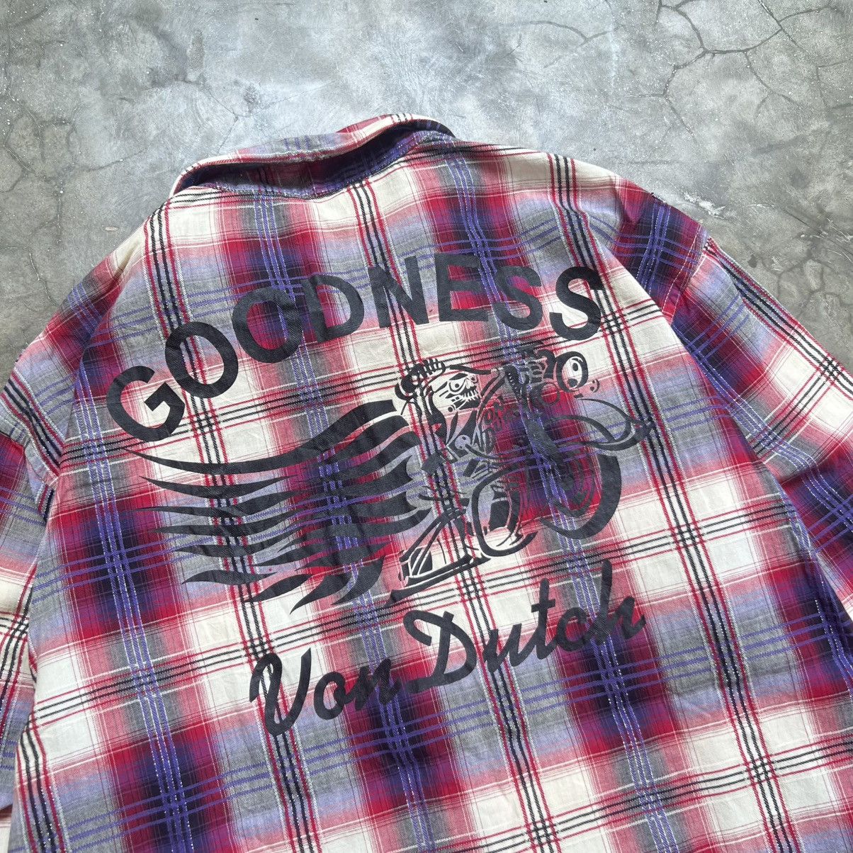 Von Dutch Von Dutch Motorcycles Flannel Shirt Size US L / EU 52-54 / 3 - 4 Thumbnail