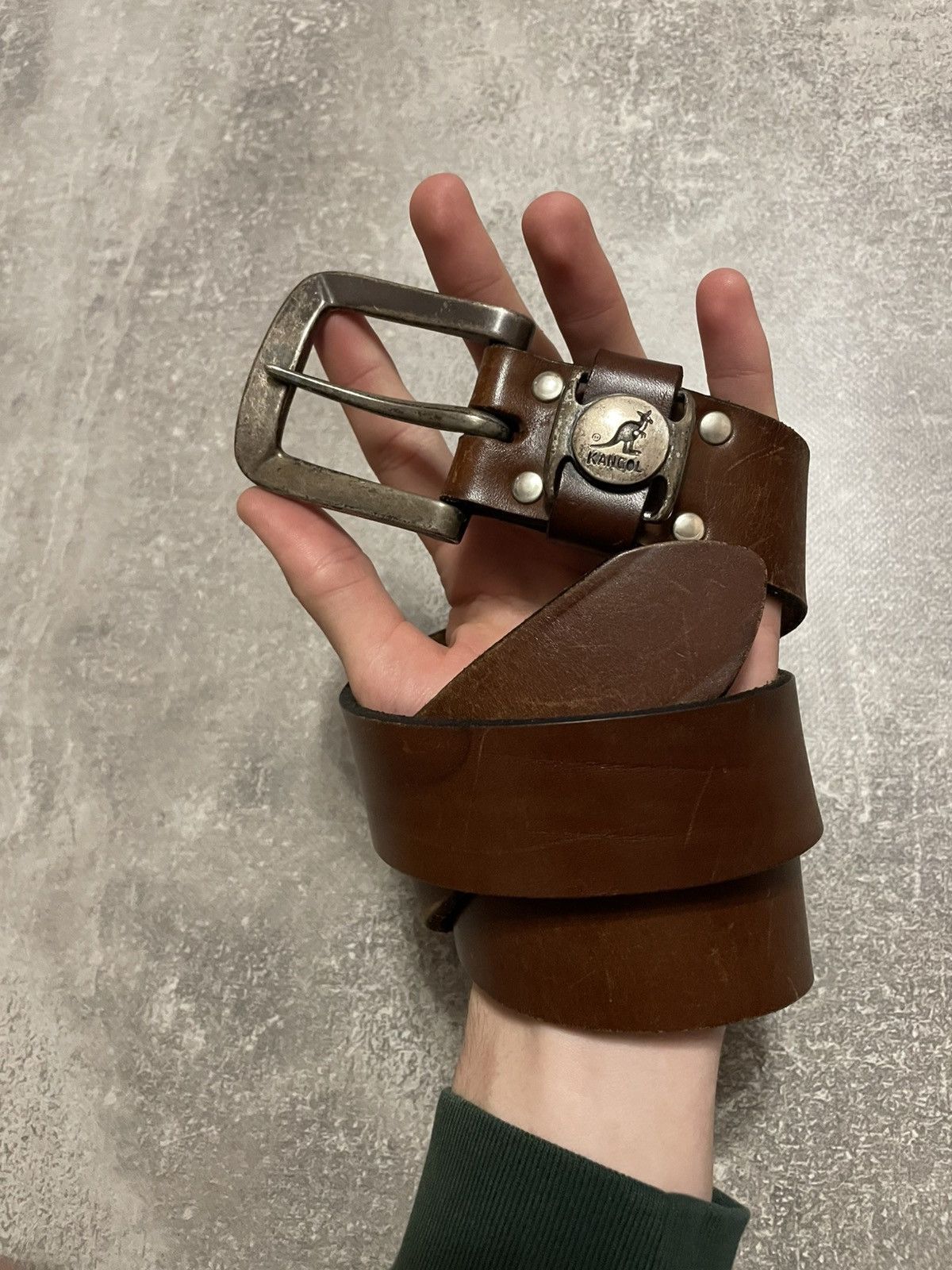 Kangol Vintage Kangol Leather Belt 90s Size ONE SIZE - 1 Thumbnail