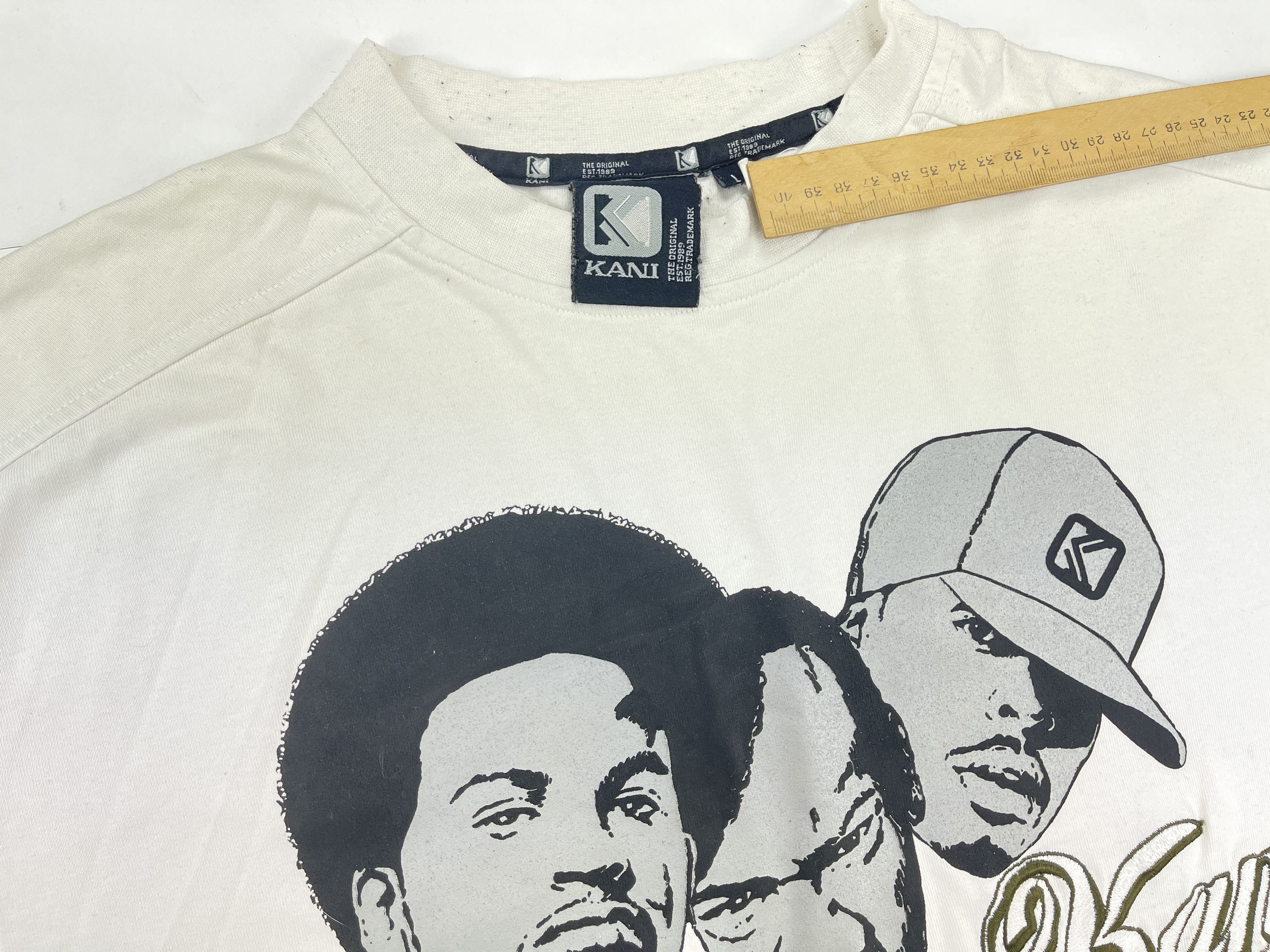Karl Kani KARL KANI jersey, Faces of Kani, vintage hip hop t-shirt L Size US L / EU 52-54 / 3 - 6 Thumbnail