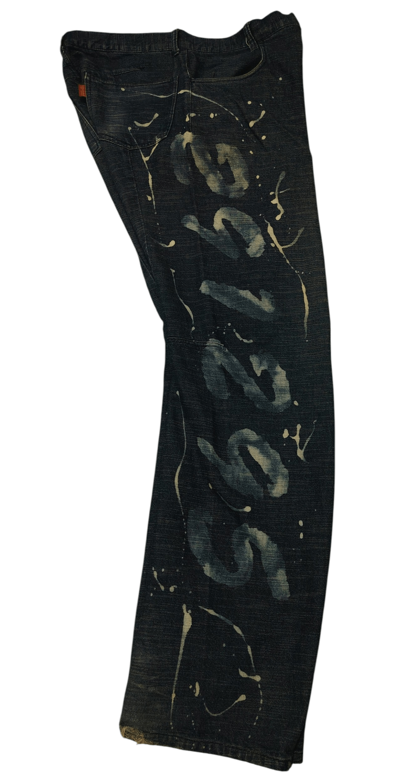 291295=Homme Rare!! 291295=Homme Baggy Pants paint splatter Twisted style Size US 33 - 3 Thumbnail