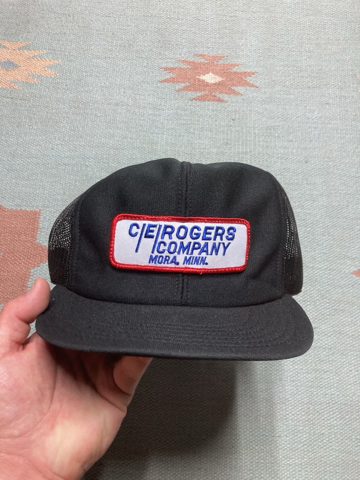 Vintage trucker hat CE Rogers company Mora Minnesota patch made USA Size ONE SIZE - 2 Thumbnail