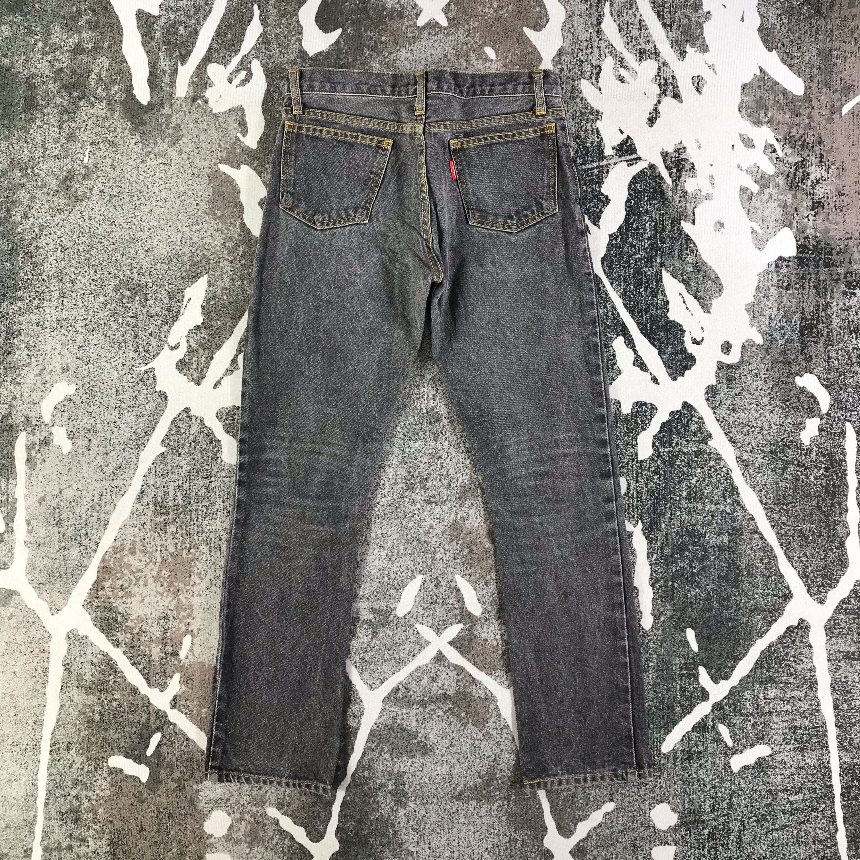 Vintage X Girl Faded Black Jeans KJ2018 Size 28" / US 6 / IT 42 - 2 Thumbnail