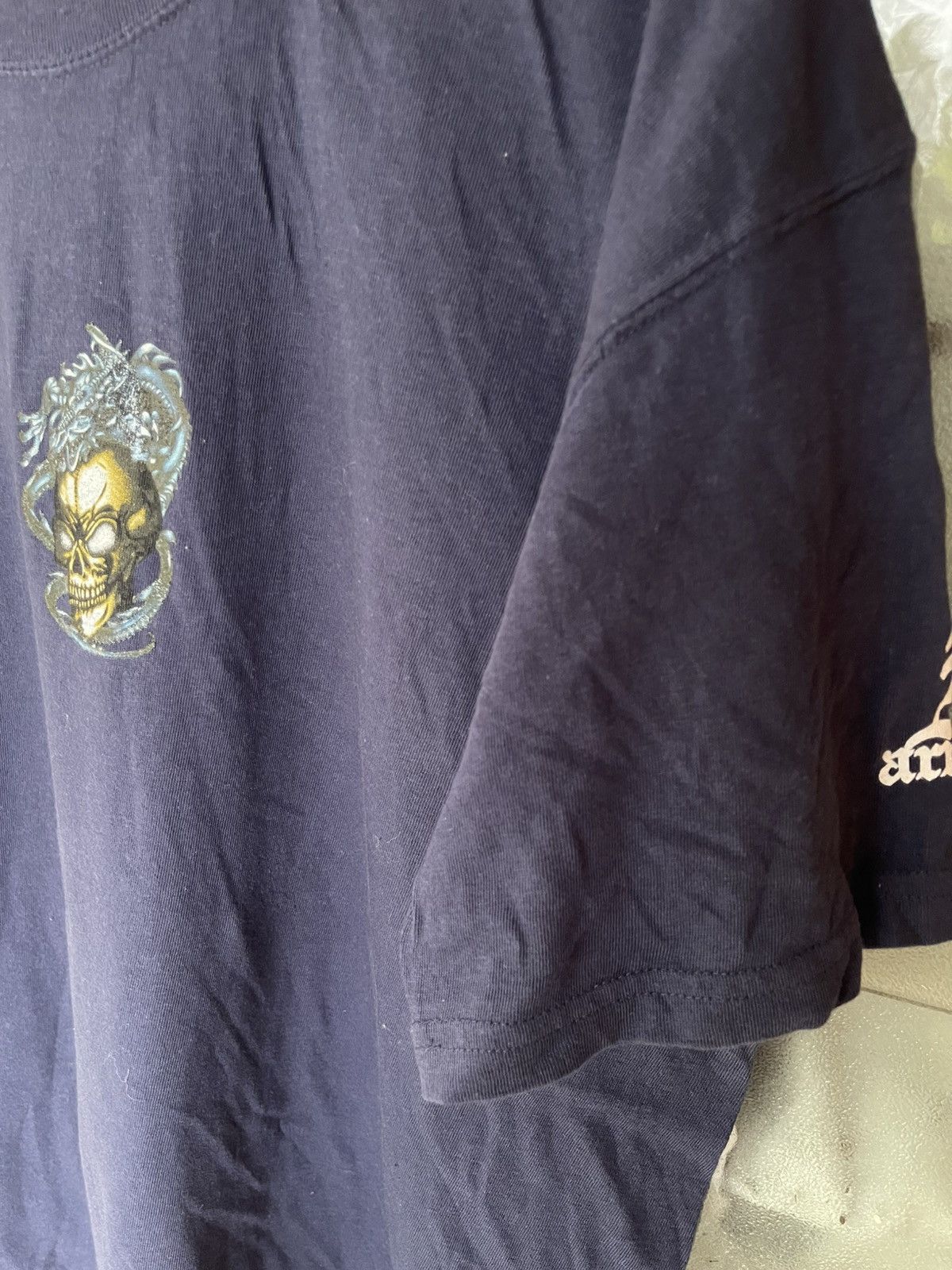Vintage Vintage OTH FACES Skull Dragon Graphic Shirt Tee Size US L / EU 52-54 / 3 - 5 Thumbnail