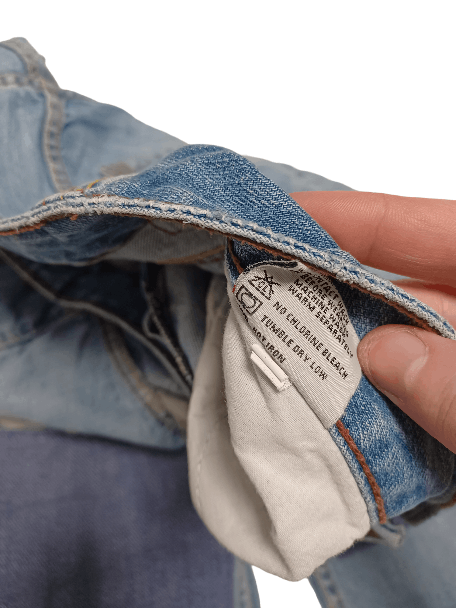 Japanese Brand TOTAL DISTRESSED VINTAGE FADED WIDELEG JEANS VINTAGE Size US 32 / EU 48 - 7 Thumbnail