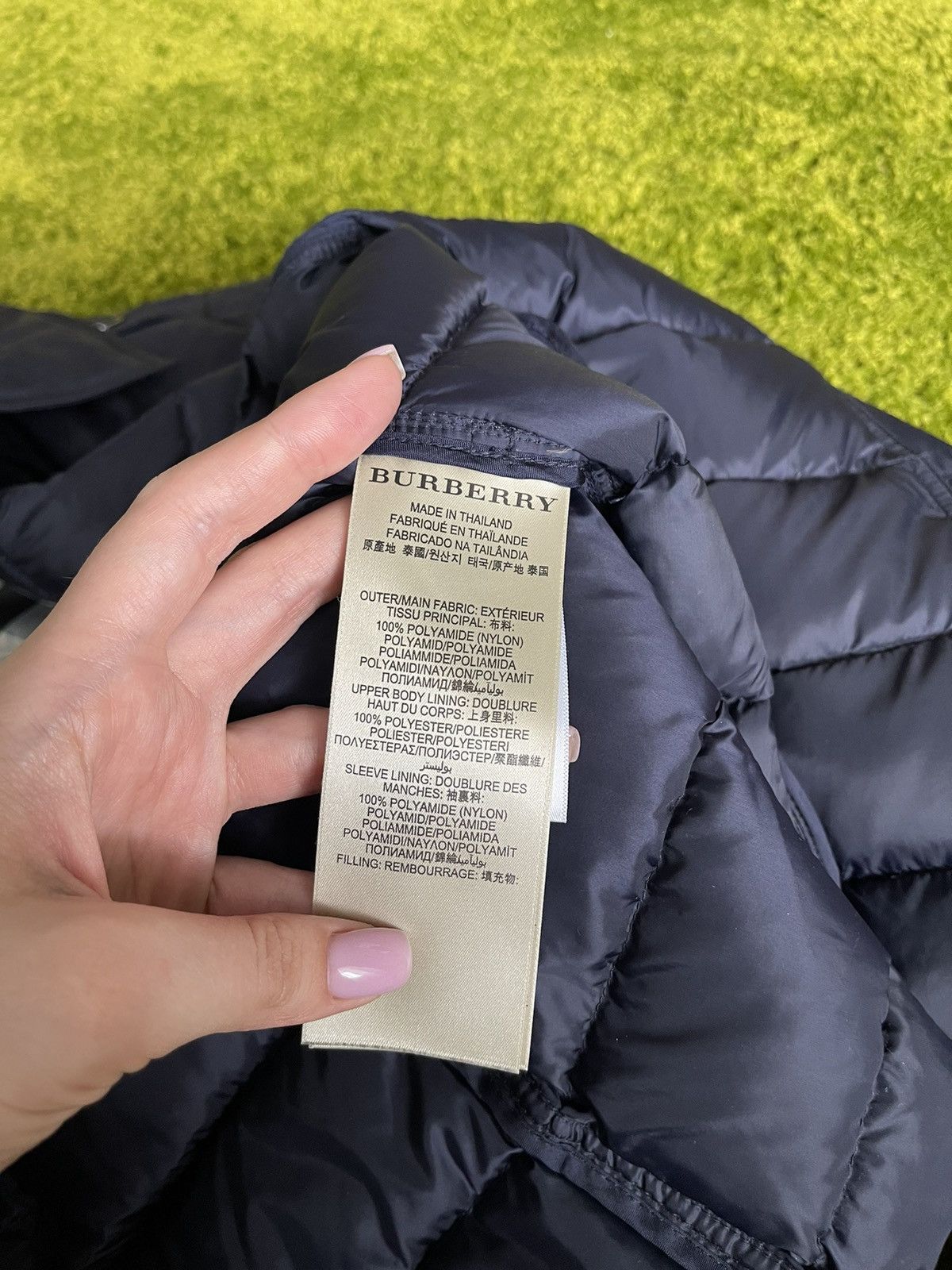 Burberry × Designer Burberry Brit belted down puffer jacket Size L / US 10 / IT 46 - 8 Thumbnail