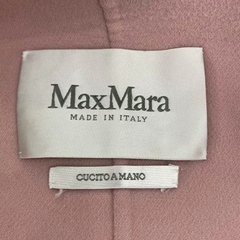 Max Mara Max Mara Pink Wool Hooded Belt Coat Size S / US 4 / IT 40 - 6 Thumbnail