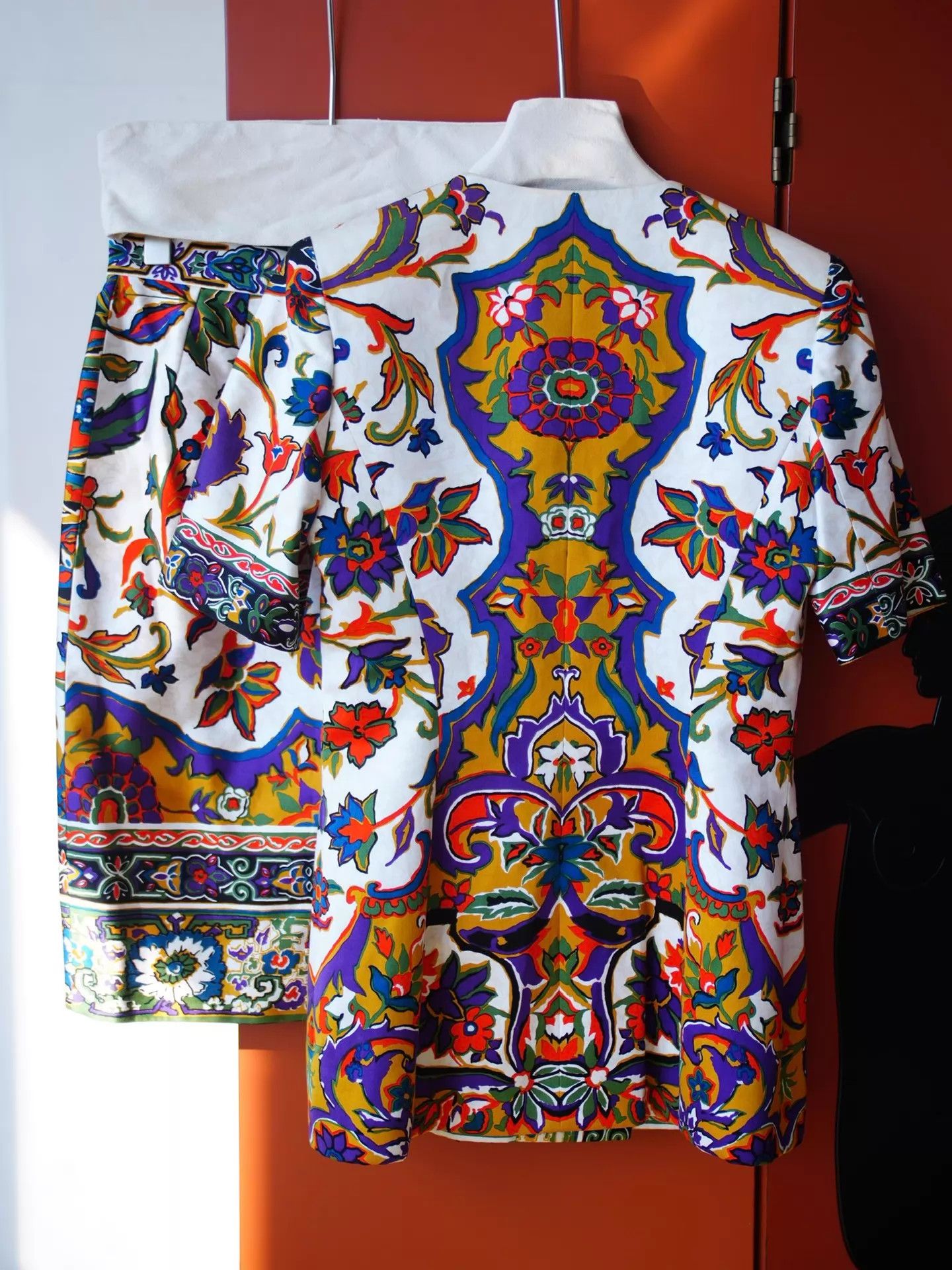 Christian Dior Monsieur Christian Dior 90s Ferre Art Nouveau Floral Suit Fr38 Size S / US 4 / IT 40 - 3 Thumbnail