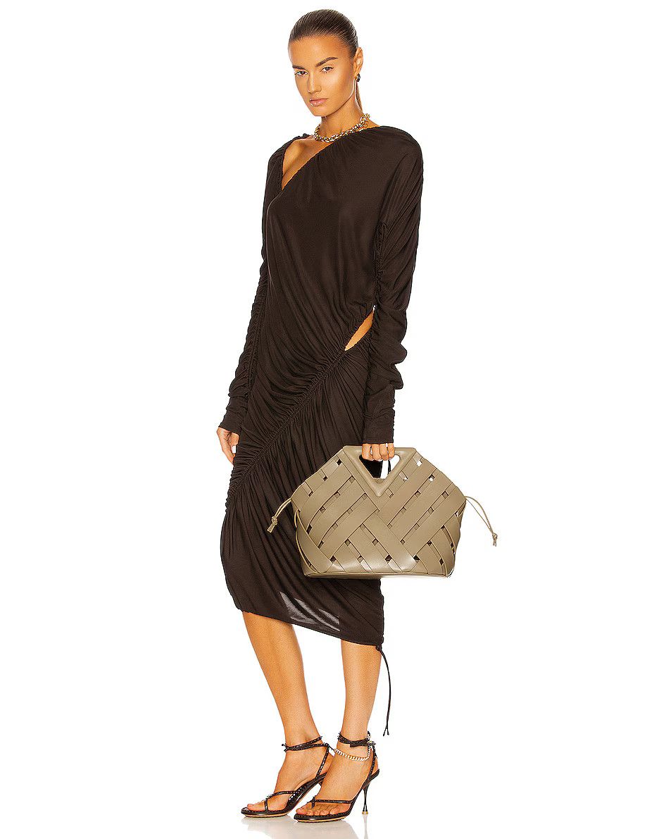 Bottega Veneta o1loc1c0824 Size: OS / Point in Taupe Size ONE SIZE - 2 Thumbnail