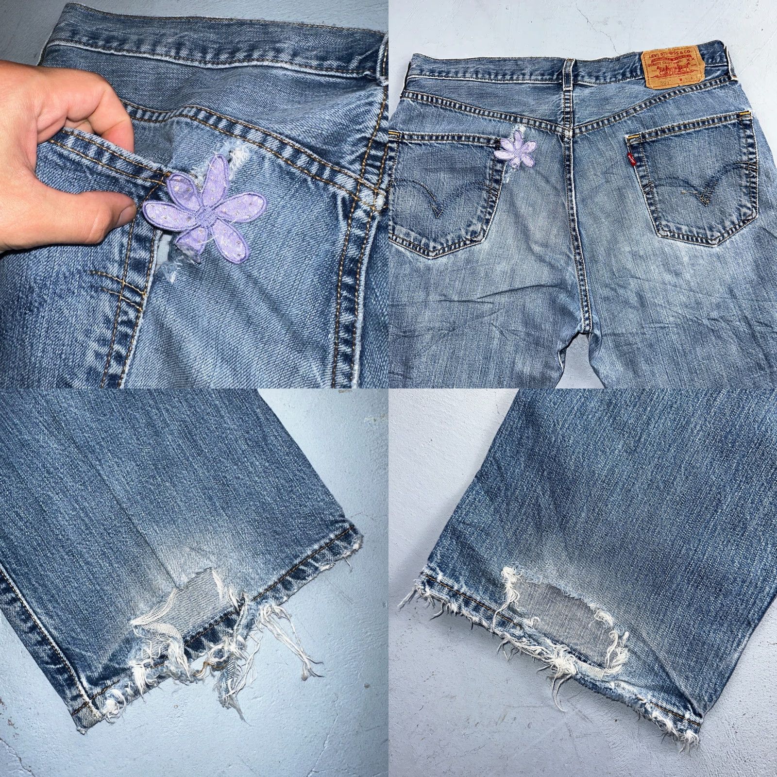 Levi's VINTAGE Levi's 501 Jeans Straight Denim Blue Light Wash 36x32 90s XX Regular Mens Size US 36 / EU 52 - 11 Thumbnail