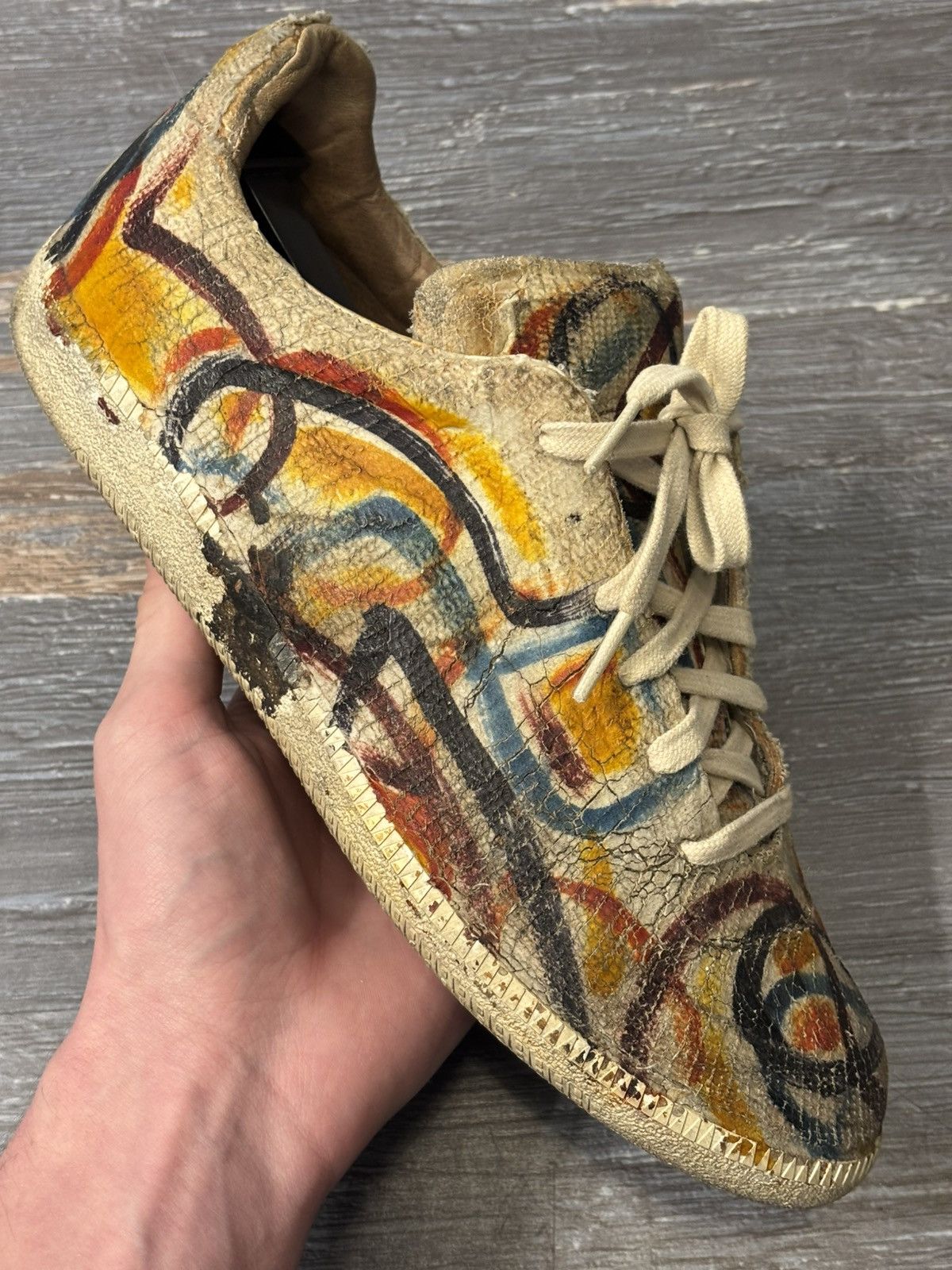 Maison Margiela Maison Margiela GAT Replica Low Paint / Plaster size 8 Size US 8 / EU 41 - 1 Thumbnail
