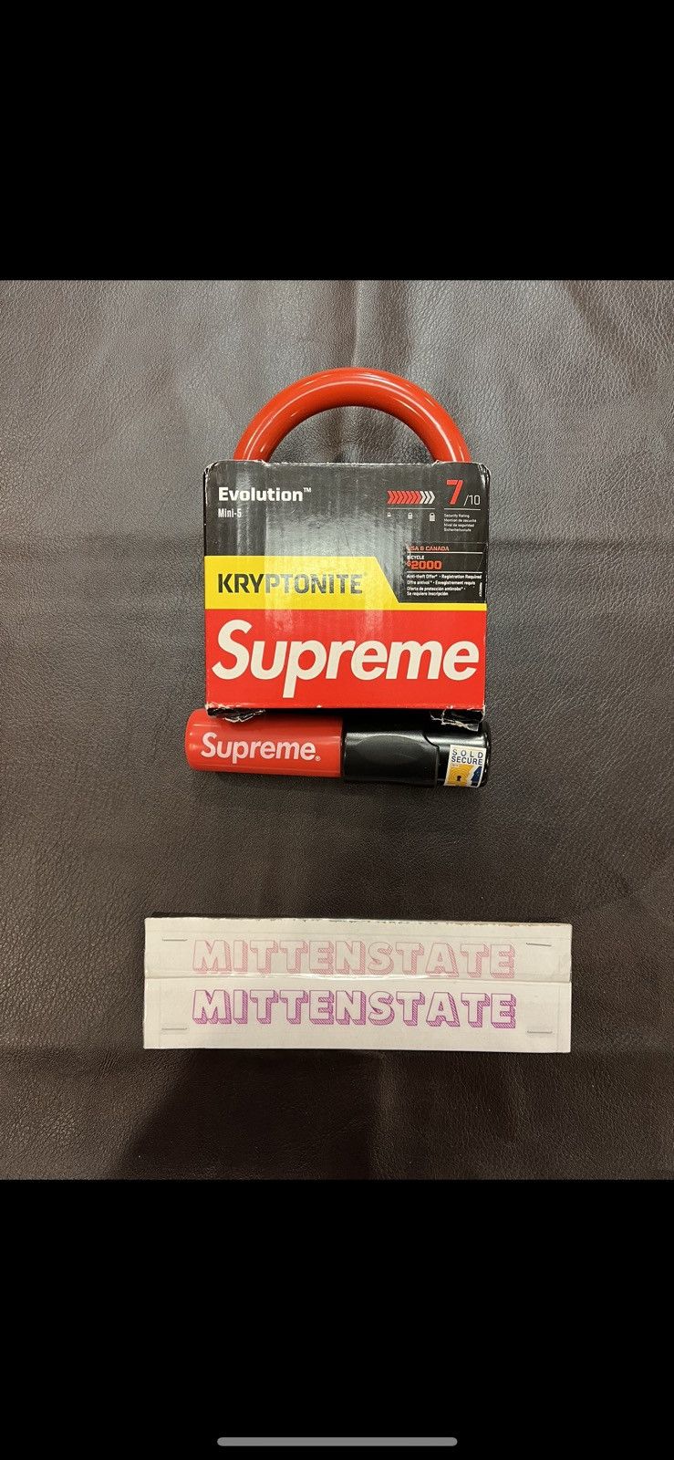 Supreme bike lock online