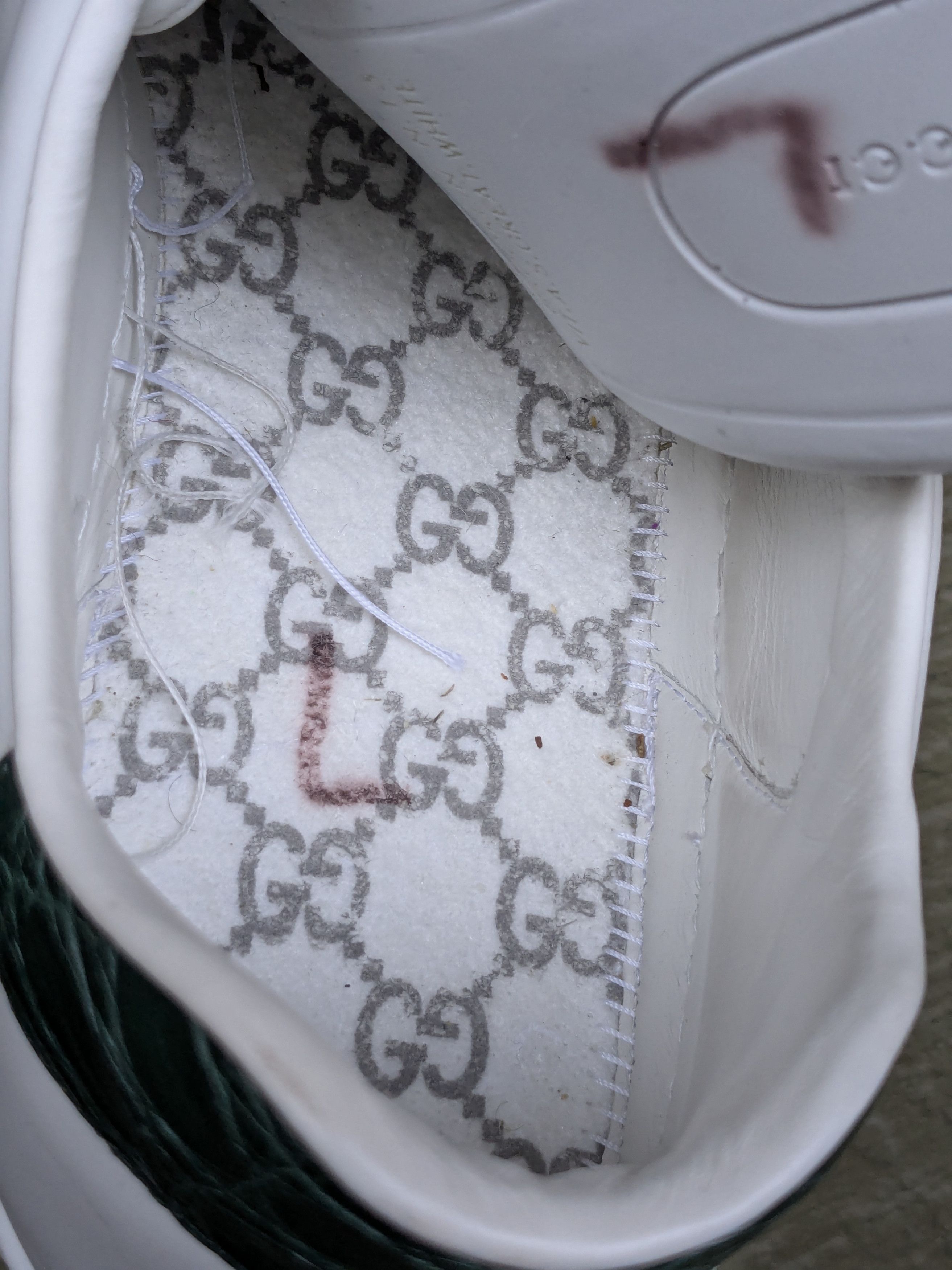 Gucci Gucci Ace Sneakers White 13.5 Red Low Tops Canvas Logo GG Size US 13 / EU 46 - 8 Thumbnail