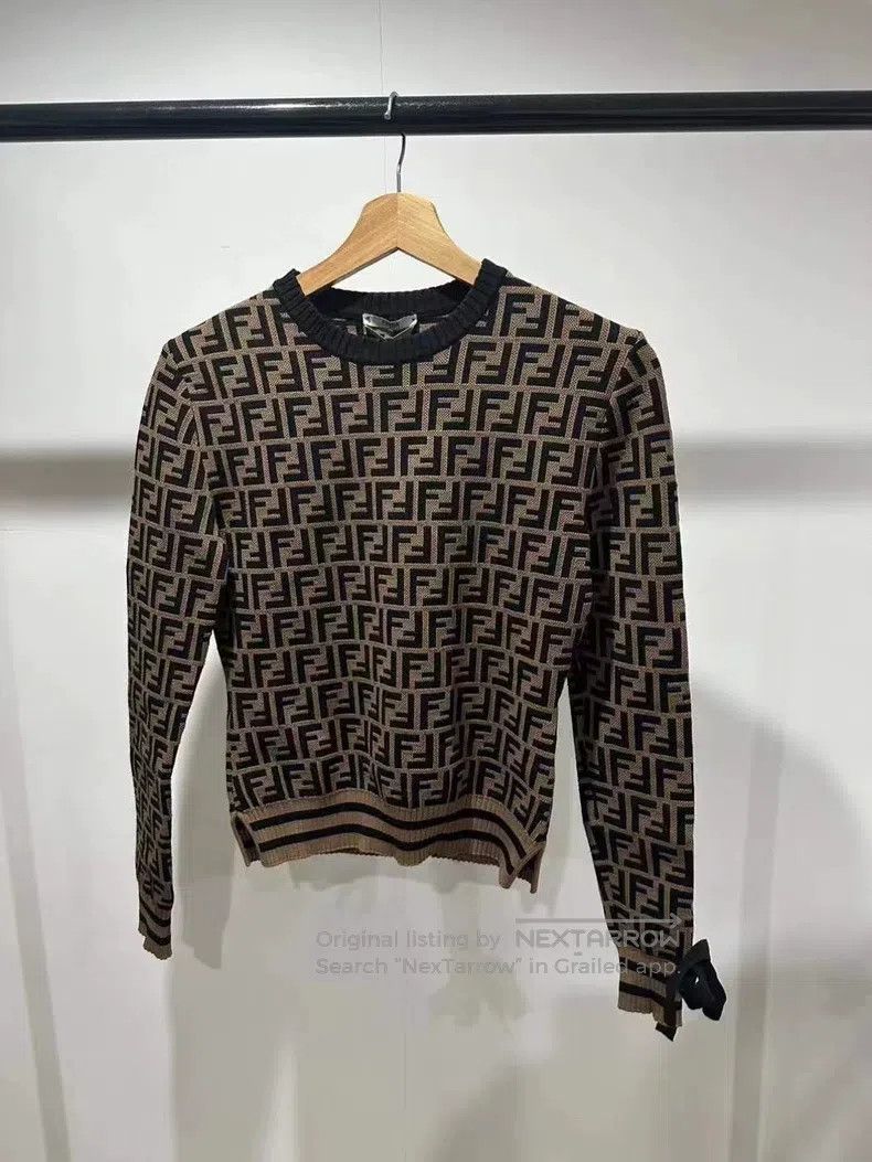 Fendi Fendi Double F monogrammed cashmere teddy bear zipper jack Size XXS / US 00 / IT 34 - 1 Thumbnail