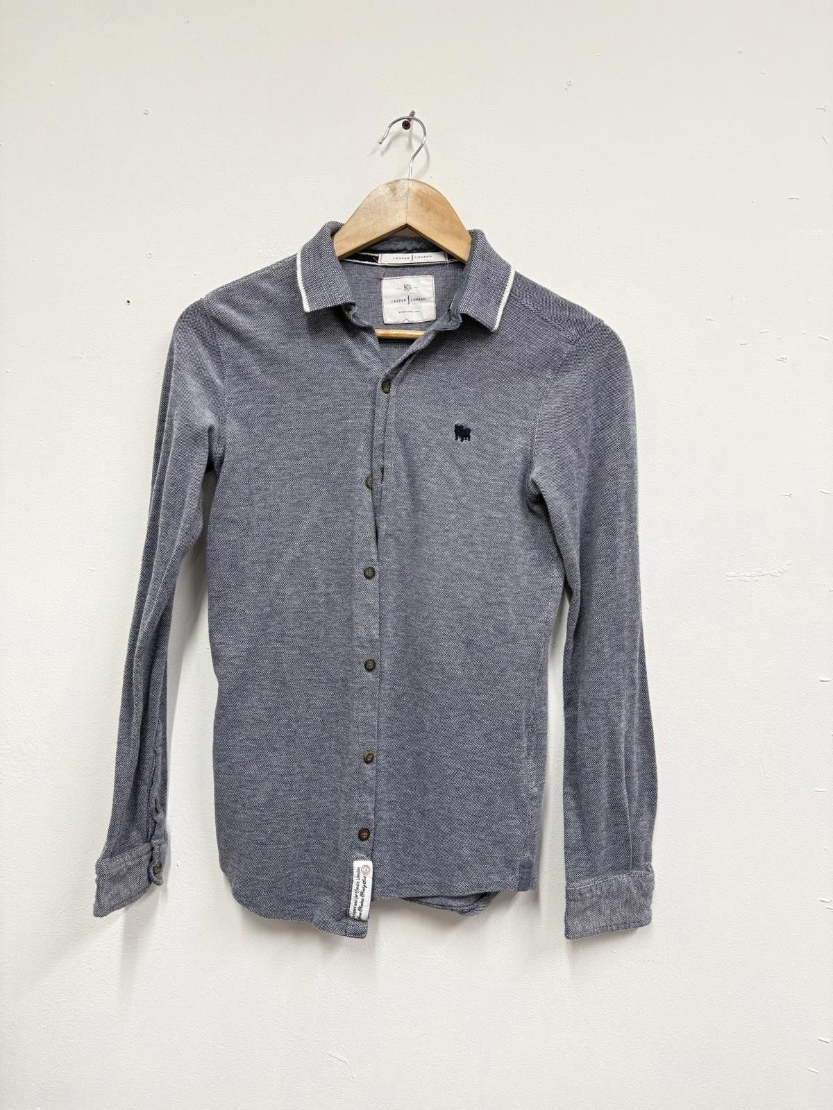 Jasper Conran Jasper Conran Grey Long Sleeve Casual Shirt Size ONE SIZE - 1 Thumbnail