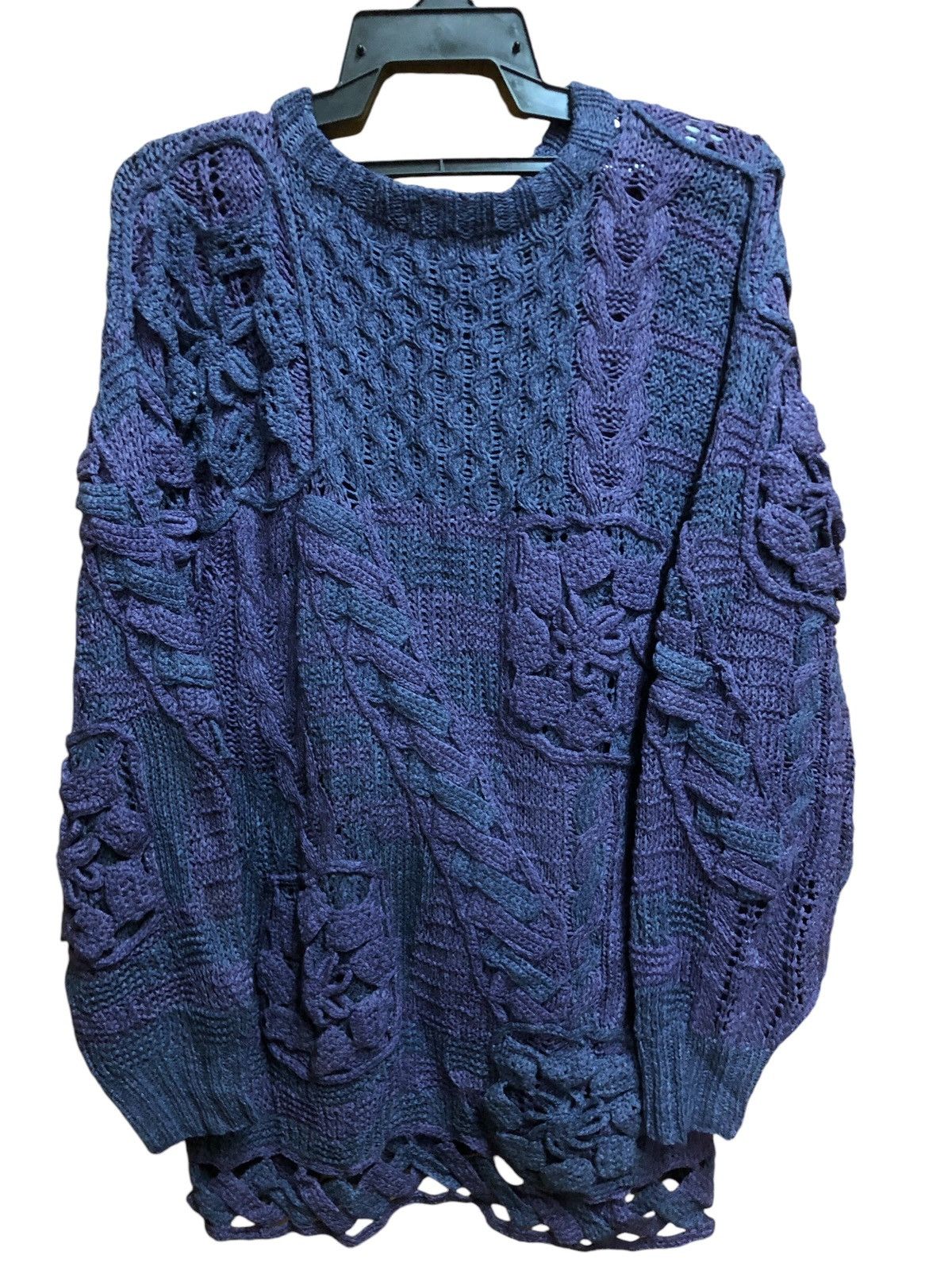 Japanese Brand EDolce Cable Knit Pullover Size US L / EU 52-54 / 3 - 2 Thumbnail