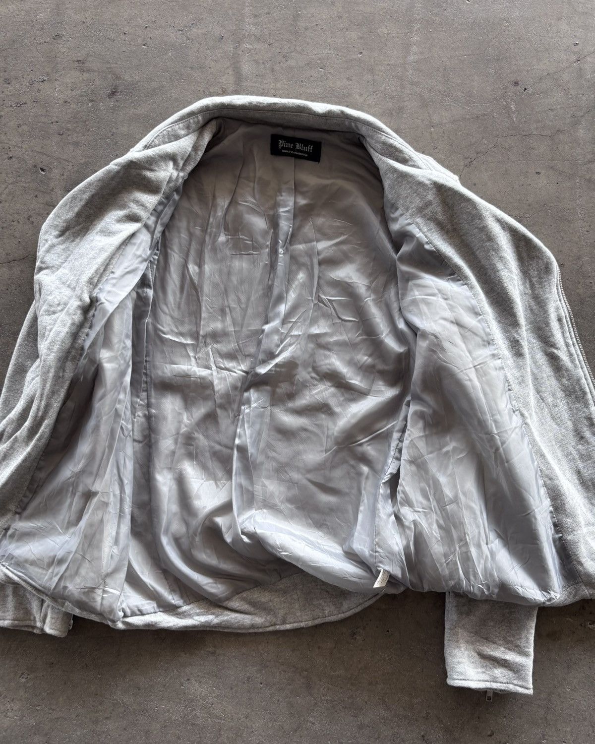 Japanese Brand Pine Bluff Assymetrical Grey Sweatshirt Jacket Size US M / EU 48-50 / 2 - 8 Thumbnail