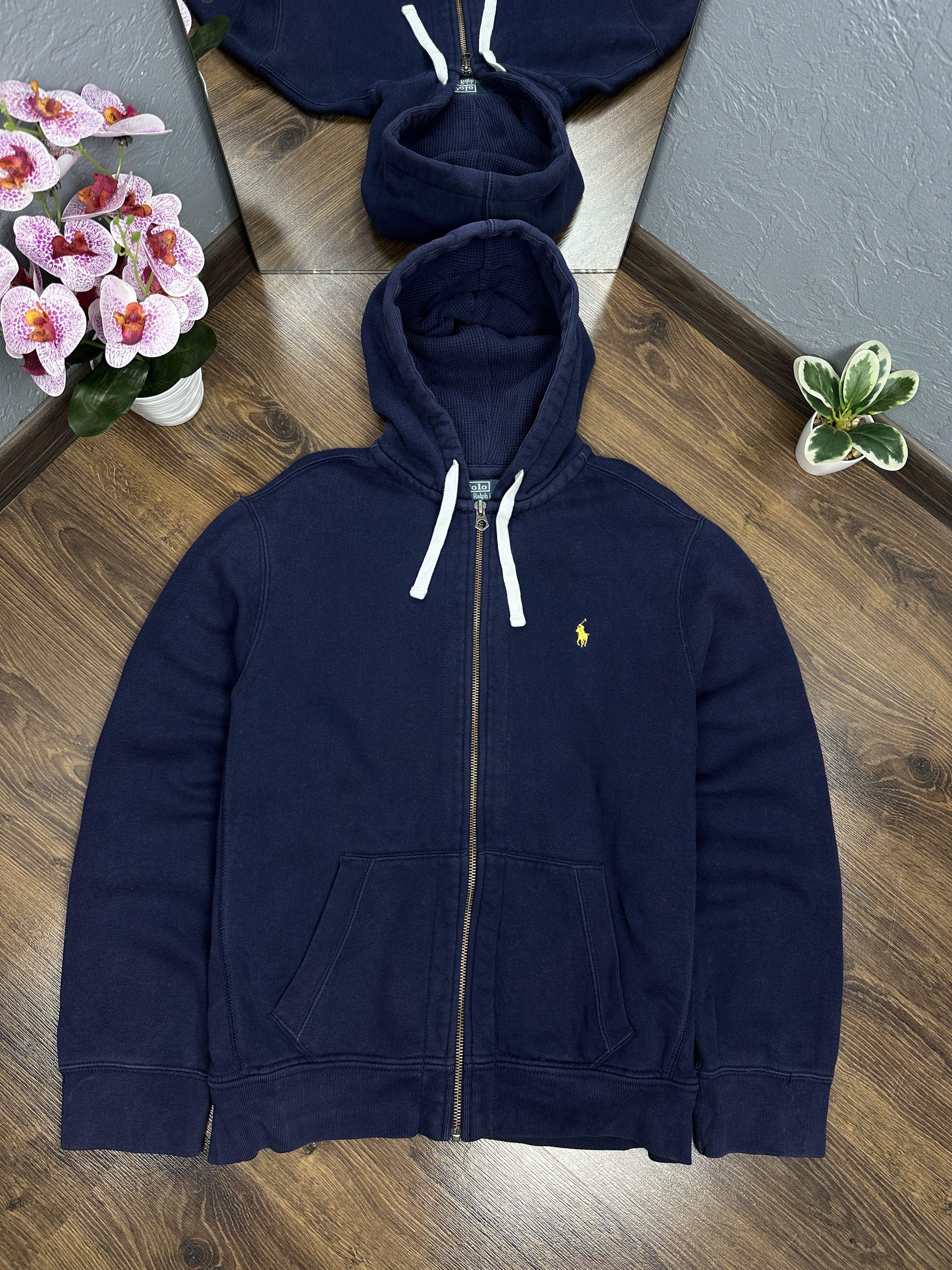 Polo Ralph Lauren × Ralph Lauren × Vintage Polo Ralph Lauren Vintage Mens Zip Hoodie Size US XL / EU 56 / 4 - 1 Thumbnail