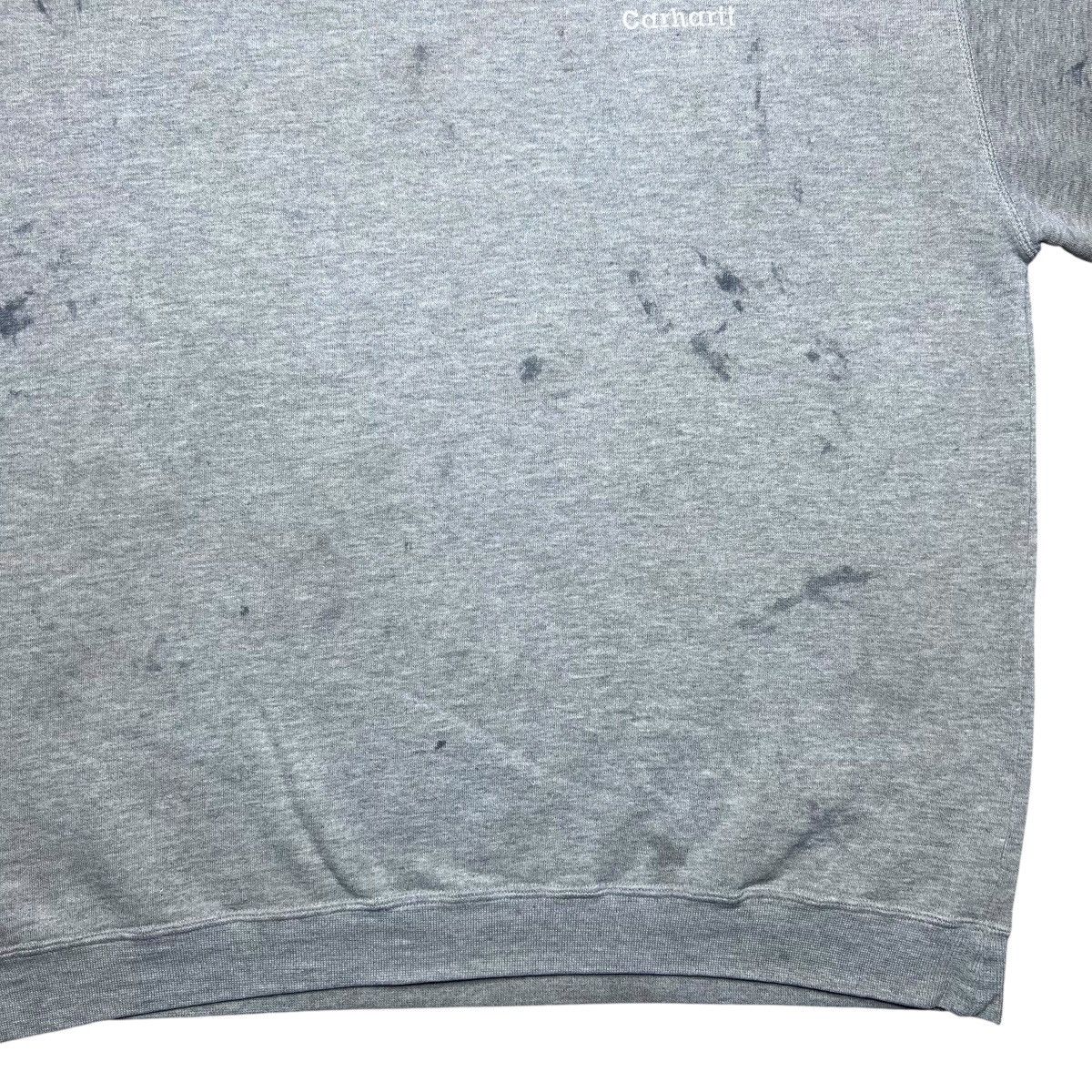 Carhartt × Vintage Vtg 1990s Carhartt Gray Paint Splattered Pullover Sweatshirt Size US XL / EU 56 / 4 - 6 Thumbnail