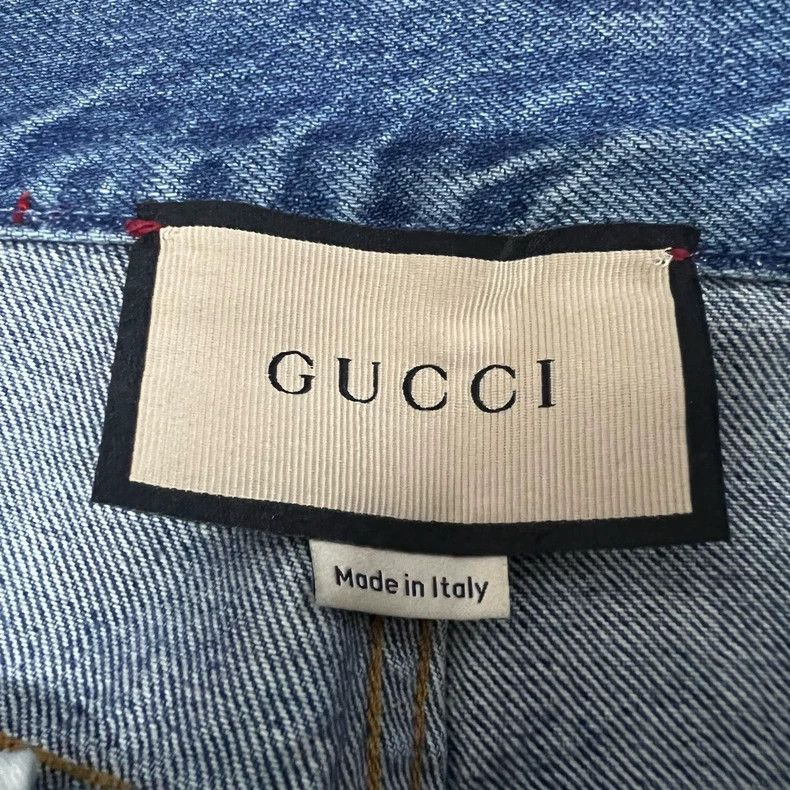 Gucci Gucci Washed denim wide-leg trousers 2502-Nextarrow Size US 36 / EU 52 - 3 Thumbnail