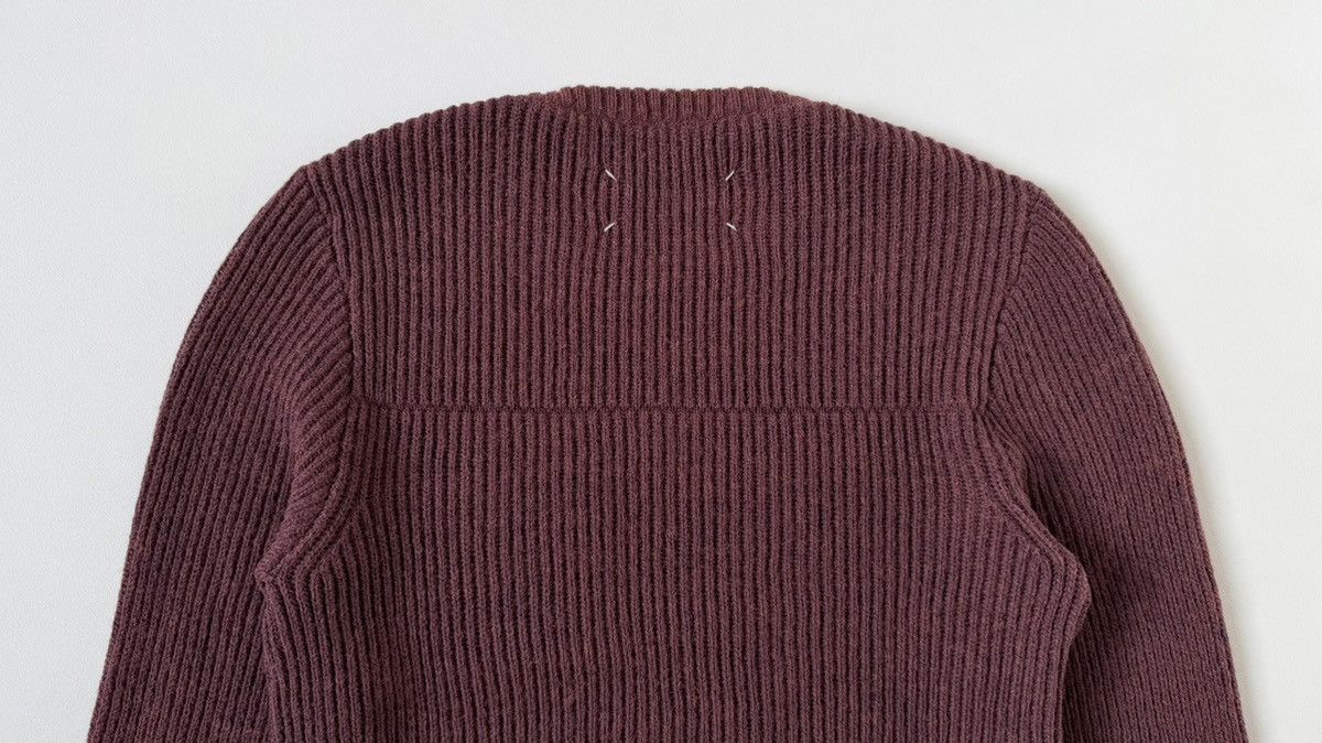 Maison Margiela A/W 16 Rust Orange Ribbed Alpaca Wool Sweater Size US M / EU 48-50 / 2 - 12 Thumbnail