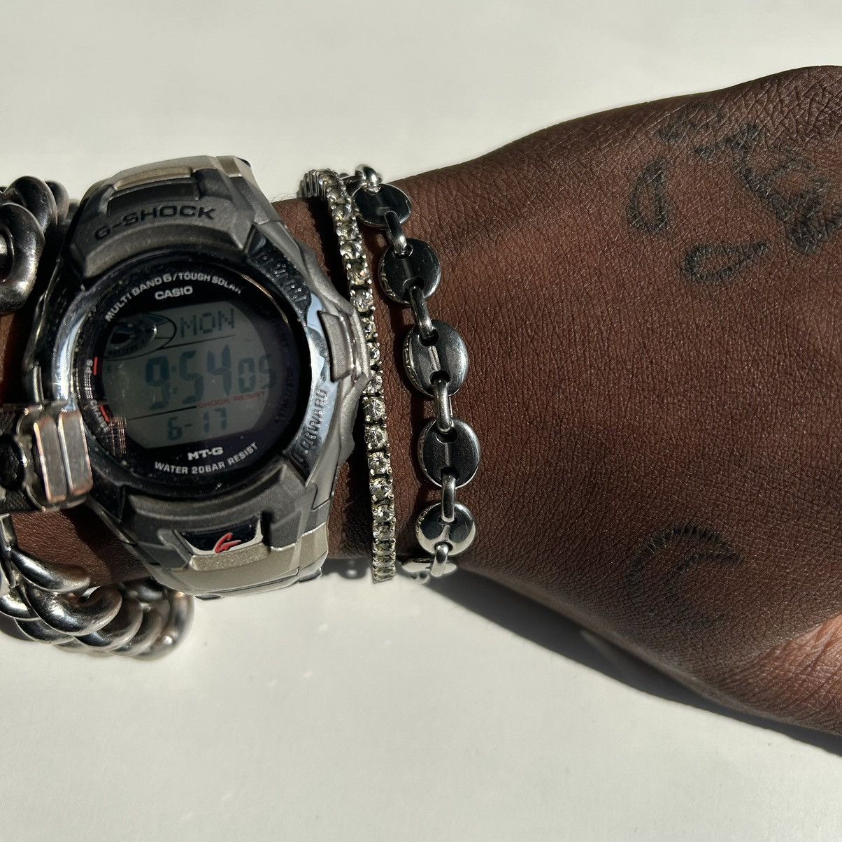 Vintage Y2K 2000s Gucci style link silver heavyweight bracelet Size ONE SIZE - 2 Thumbnail
