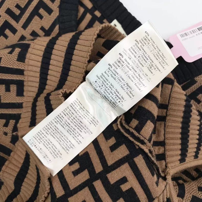 Fendi Fendi Old-fashioned full-print knitted short sleeves Size US XXS / EU 40 - 4 Thumbnail