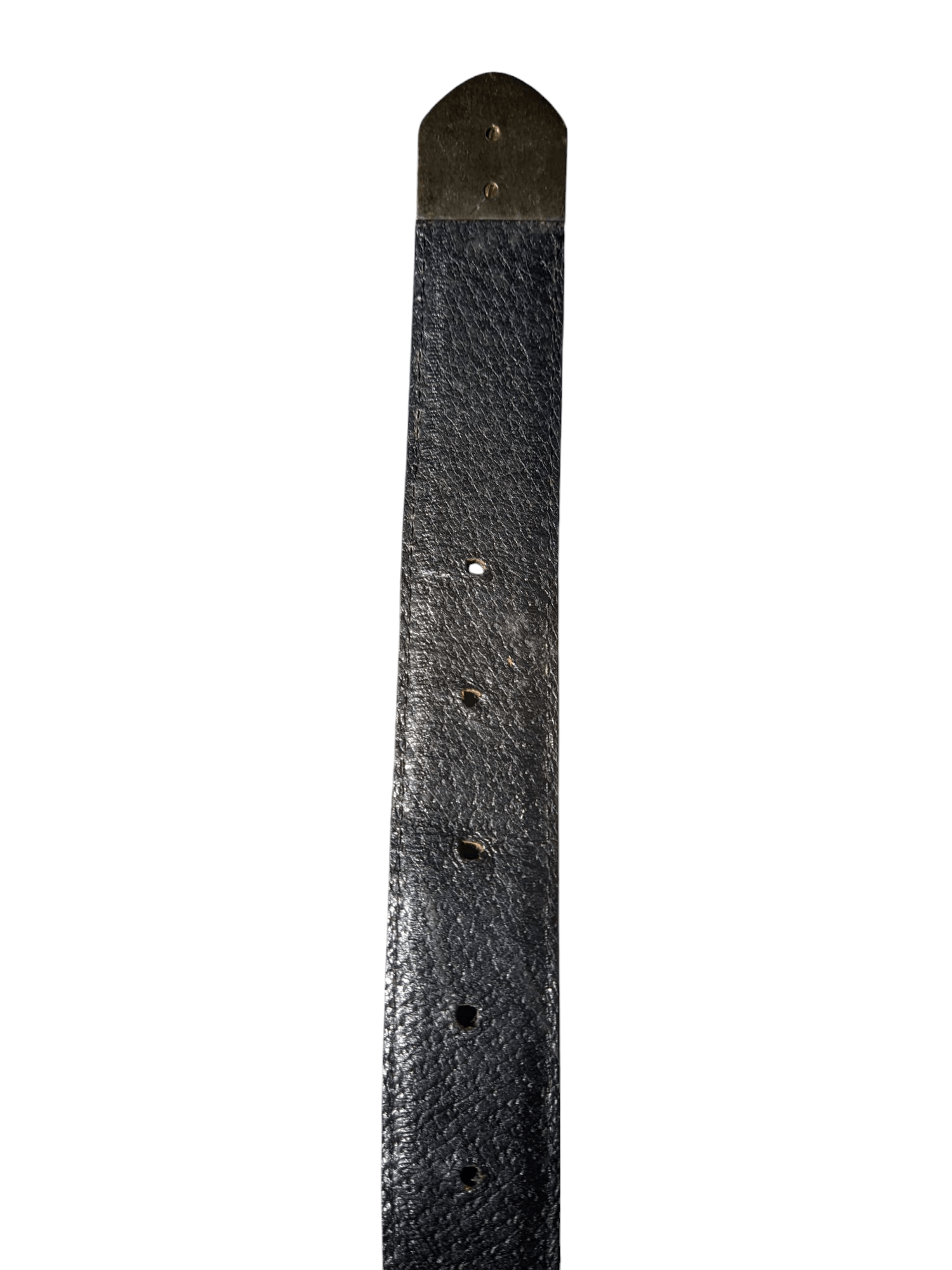 Designer × Japanese Brand Black leather belt with a crocodile print gold-tone buckle Size ONE SIZE - 7 Thumbnail