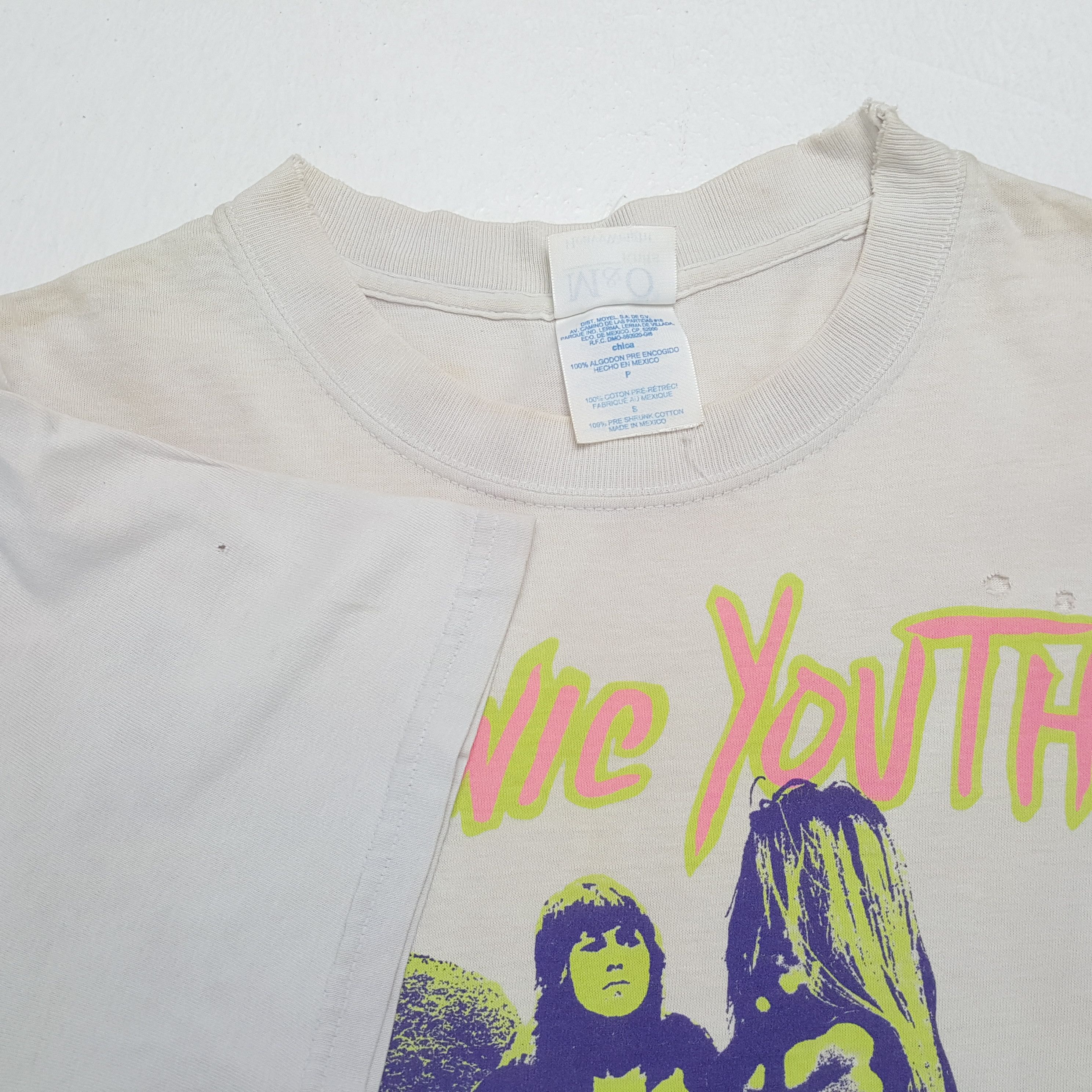 Band Tees × Vintage SONIC YOUTH Rock Band Music Rare Design Vintage Tshirt Size US S / EU 44-46 / 1 - 6 Thumbnail