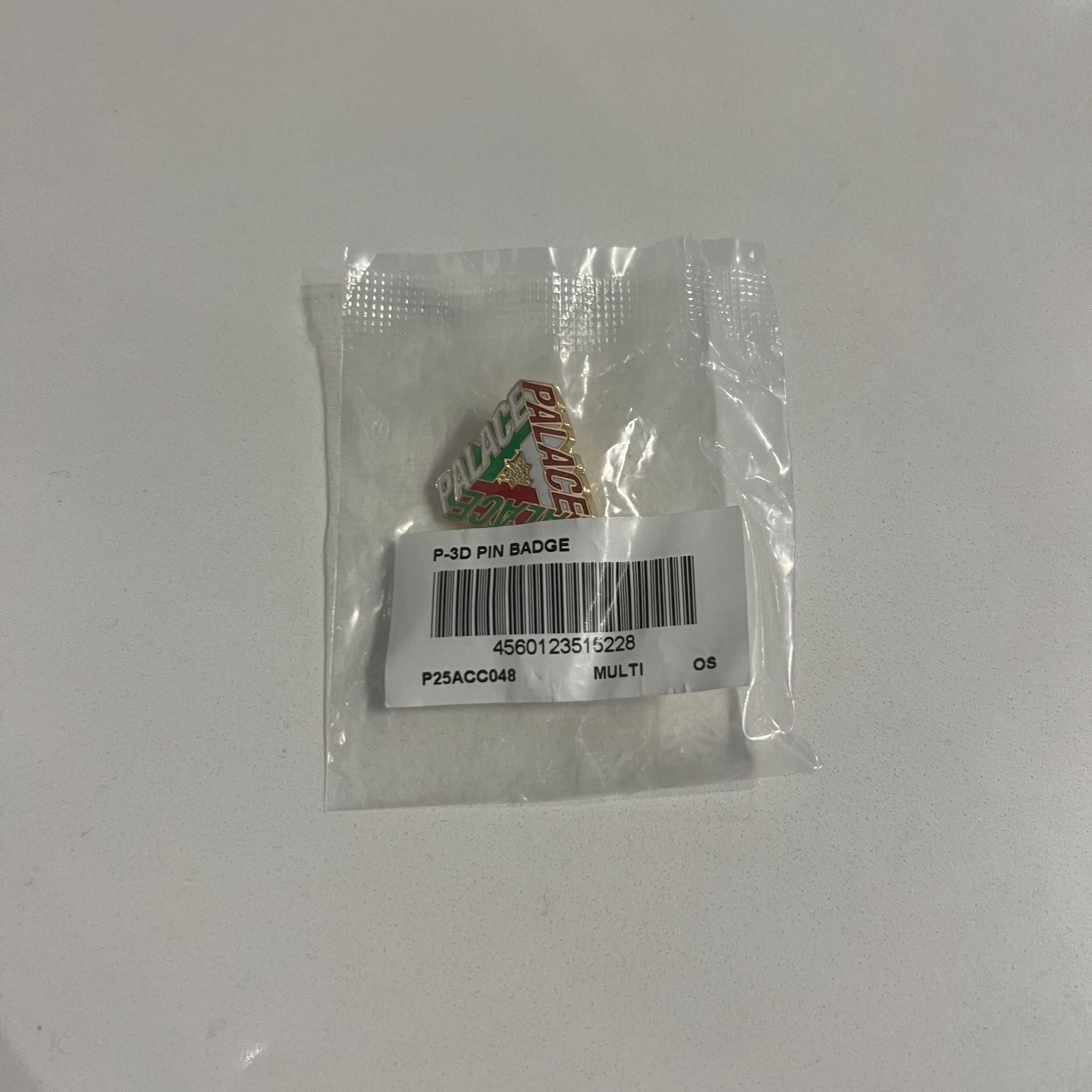 Palace Palace P 3-D Pin Badge Red/Green/White Size ONE SIZE - 2 Thumbnail