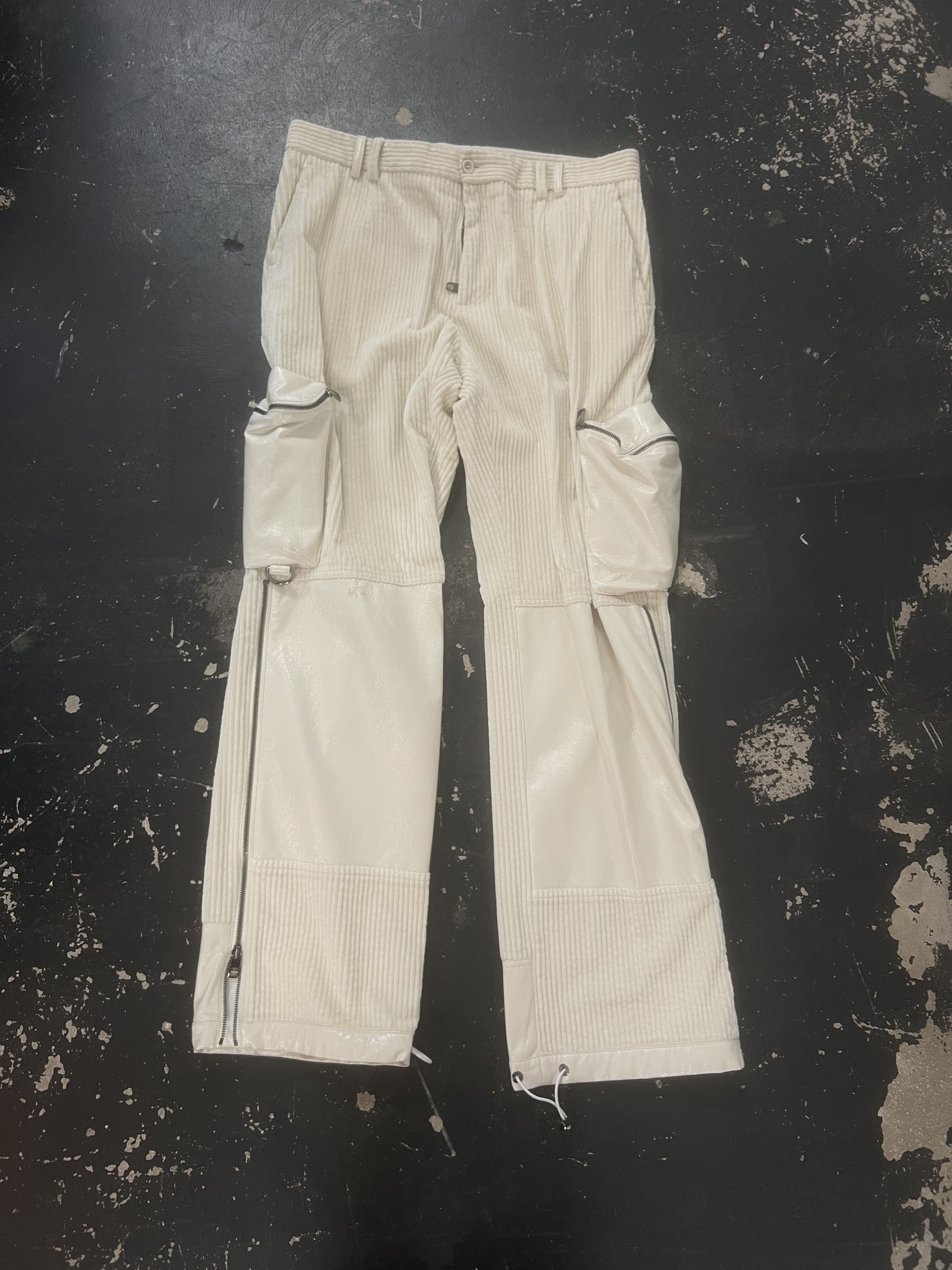 Dolce & Gabbana Velvet/Leather Zip Pocket Cargos Size US 34 / EU 50 - 1 Thumbnail