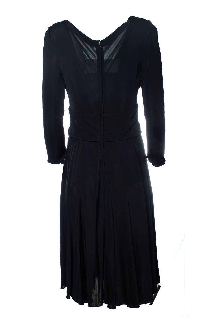 Dolce & Gabbana Dolce & Gabbana, black v neck dress Size M / US 6-8 / IT 42-44 - 3 Thumbnail