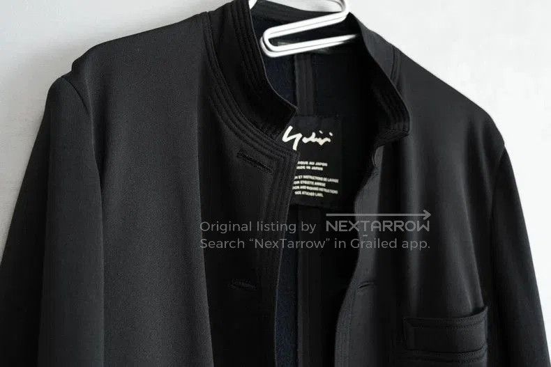 Yohji Yamamoto Nylon Blend Jacket Without Buttons