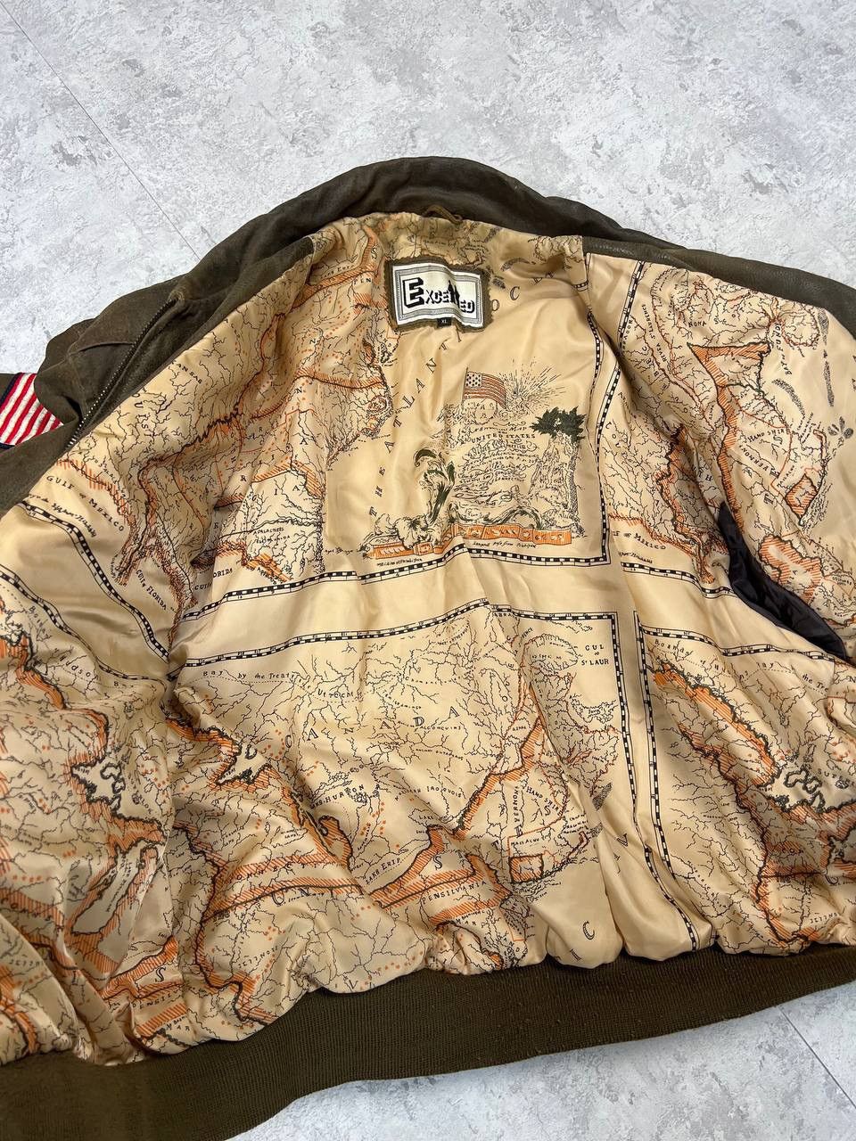 Excelled Vintage Excelled Leather Jacket Military Army Patches USA Size US XL / EU 56 / 4 - 14 Thumbnail