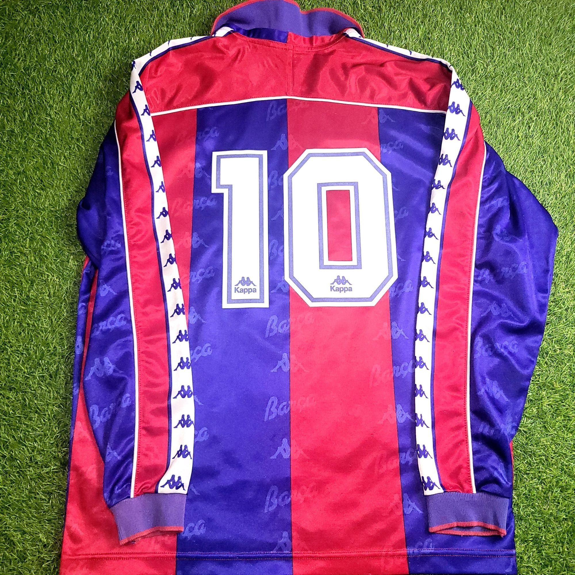 Romario Kappa Barcelona 1994 1995 Long Sleeve Soccer Jersey
