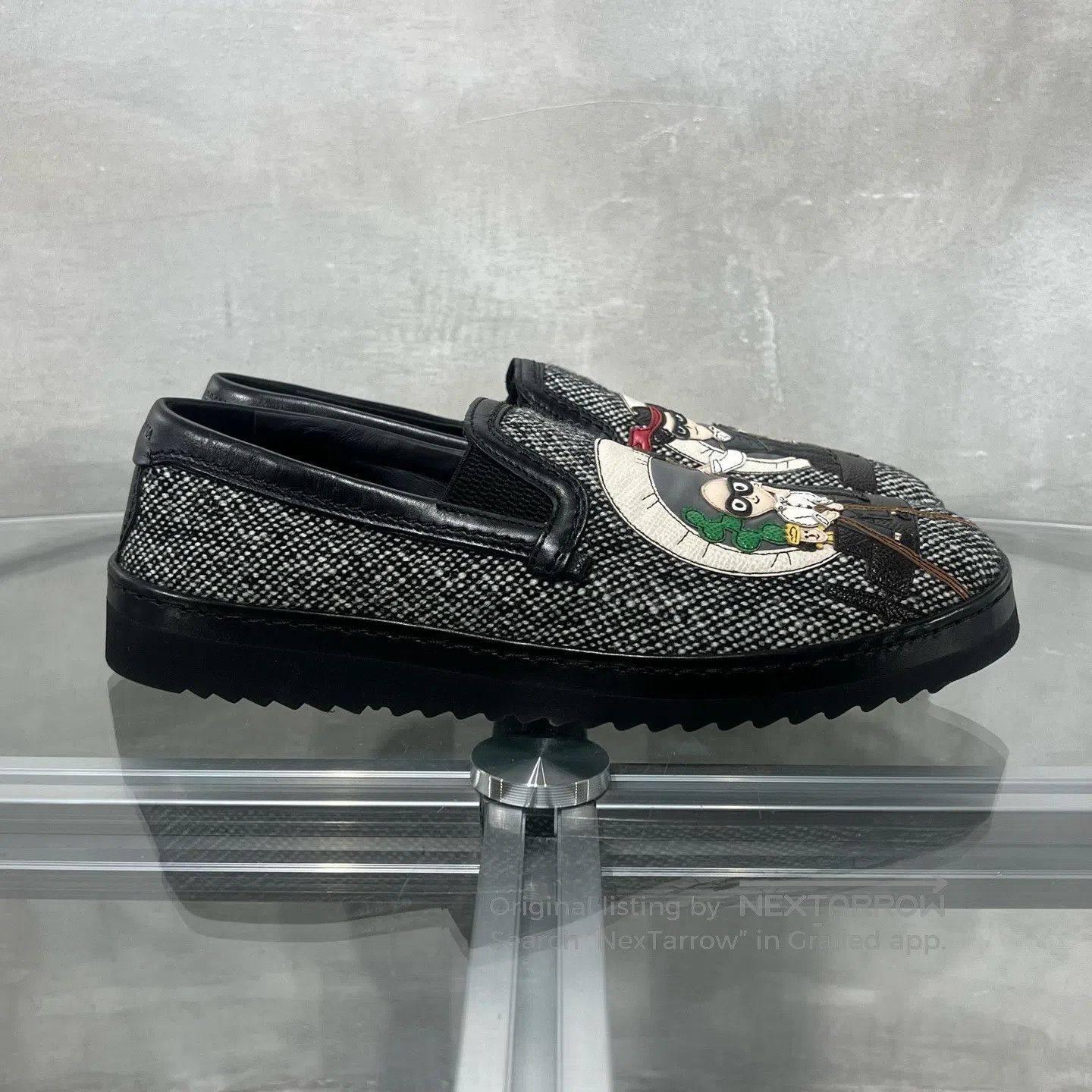 Dolce & Gabbana Dolce Gabbana Cartoon Casual Shoes Black Size US 7 / EU 40 - 4 Thumbnail