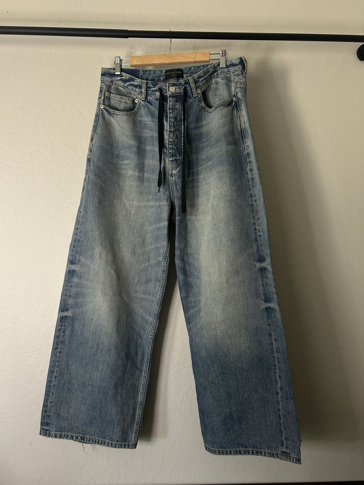 Balenciaga Balenciaga Baggy Drawstring Jeans Size US 32 / EU 48 - 1 Thumbnail