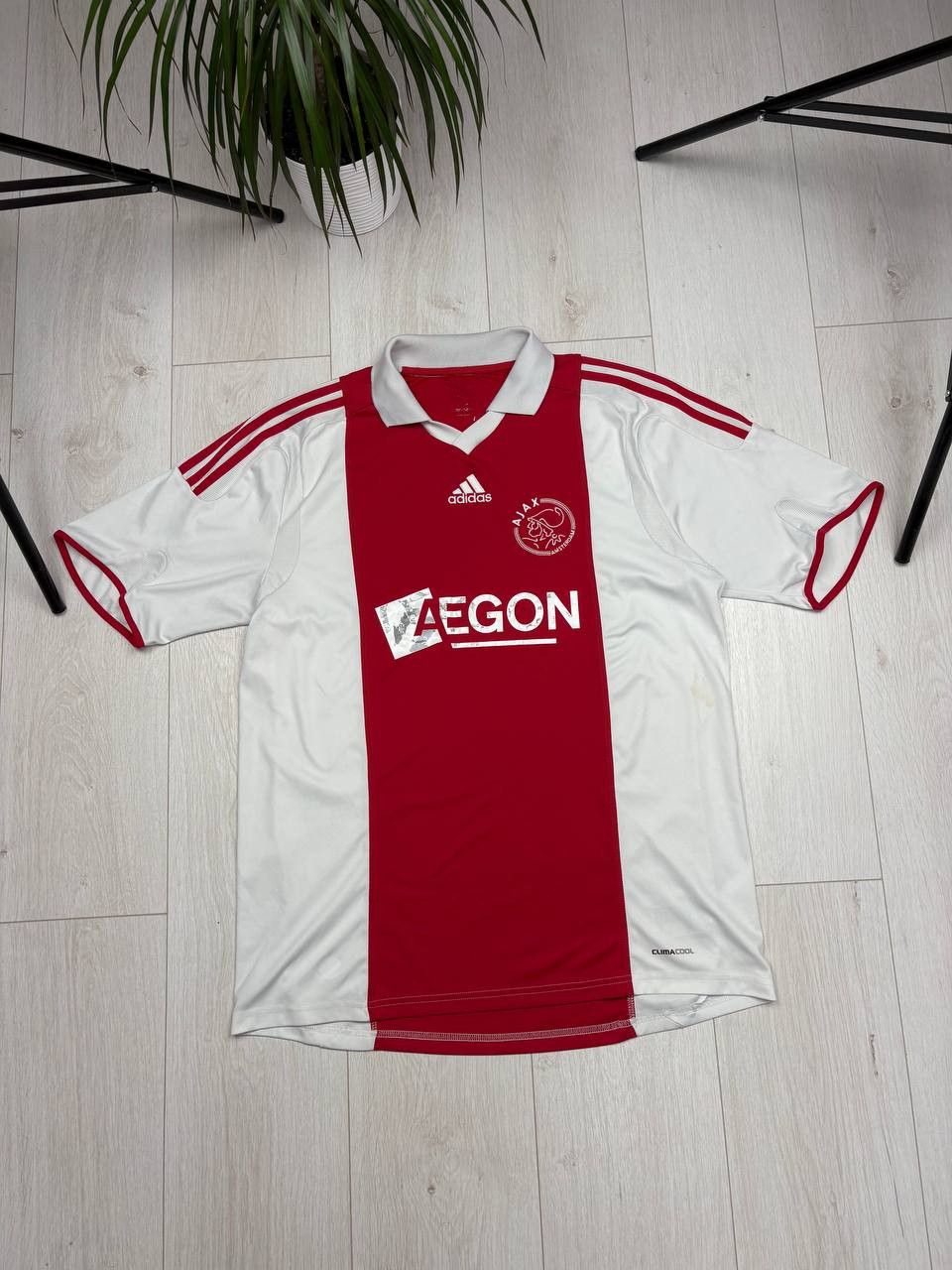 Vintage Ajax soccer jersey adidas size L