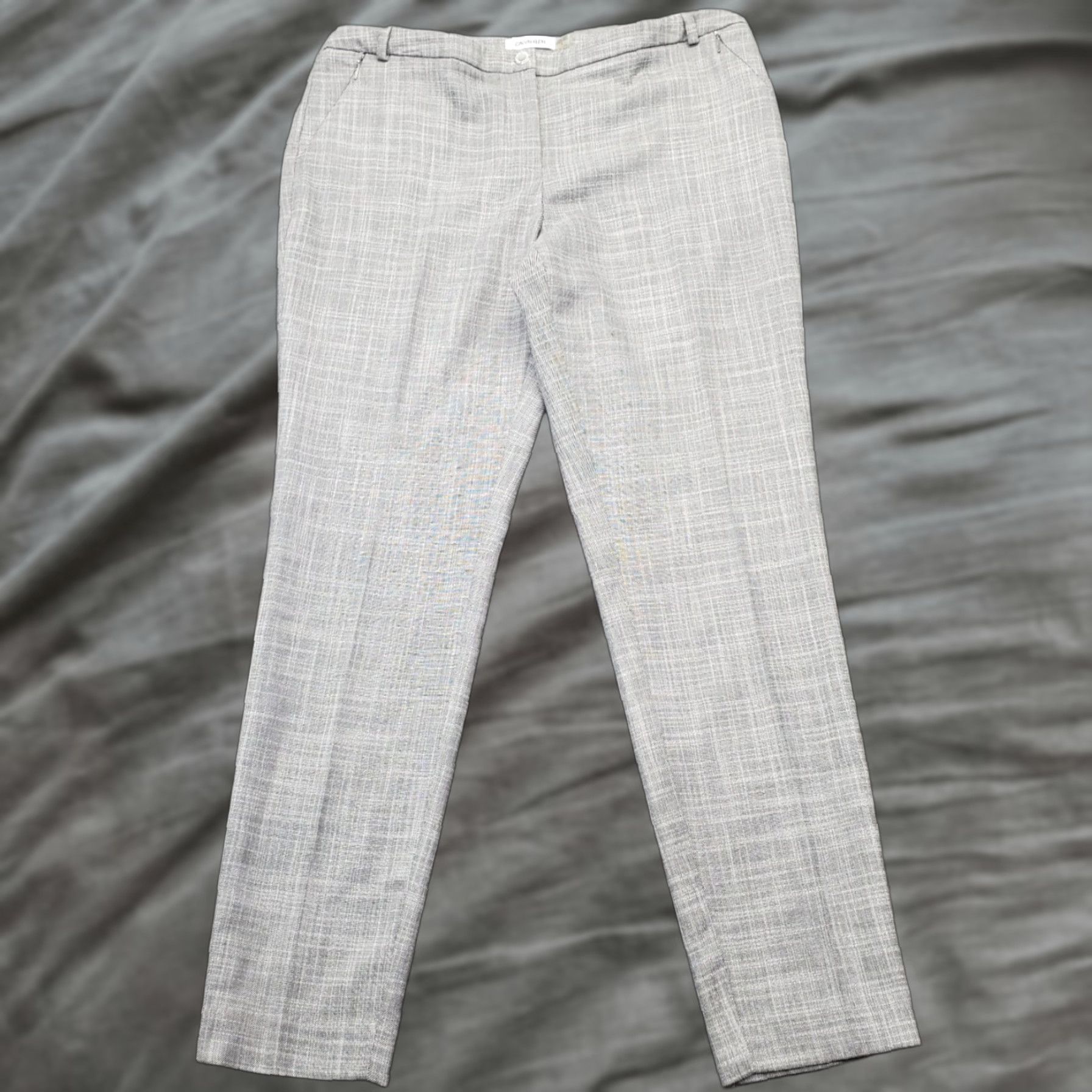 calvin klein women's classic fit dress pants Calvin Klein The Morgan Flat Front Classic Fit Straight Leg Womens Dre