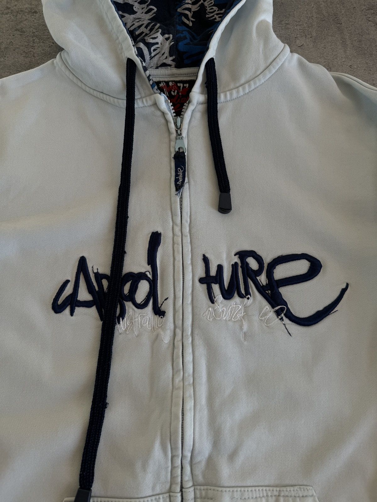 Vintage Australian Surf Style Vintage Zip Hoodie Blue Rap Skate Y2K Size US S / EU 44-46 / 1 - 3 Thumbnail