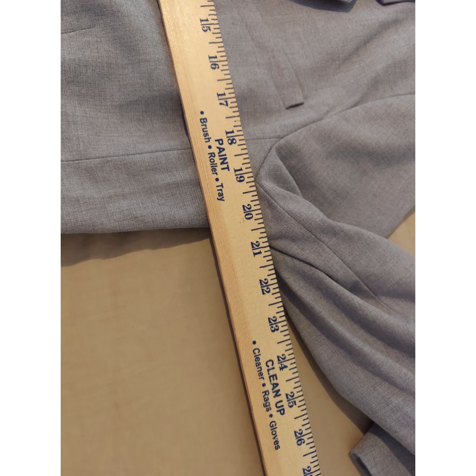 Ann Taylor Womens Ann Taylor Blazer Jacket 14 Gray Basic Jacket Womens Size 14 Gray Blazer Size XL / US 12-14 / IT 48-50 - 4 Thumbnail
