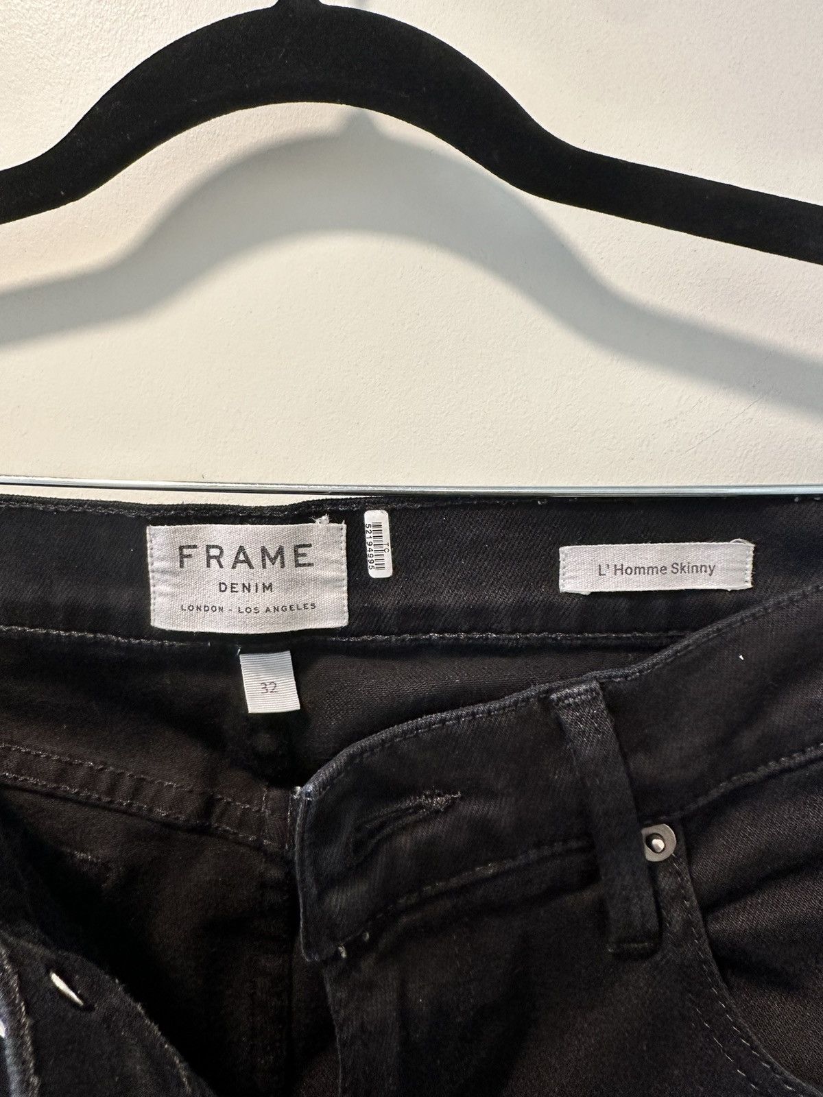Frame Black Skinny Denim Jeans by Frame! Size US 32 / EU 48 - 2 Thumbnail