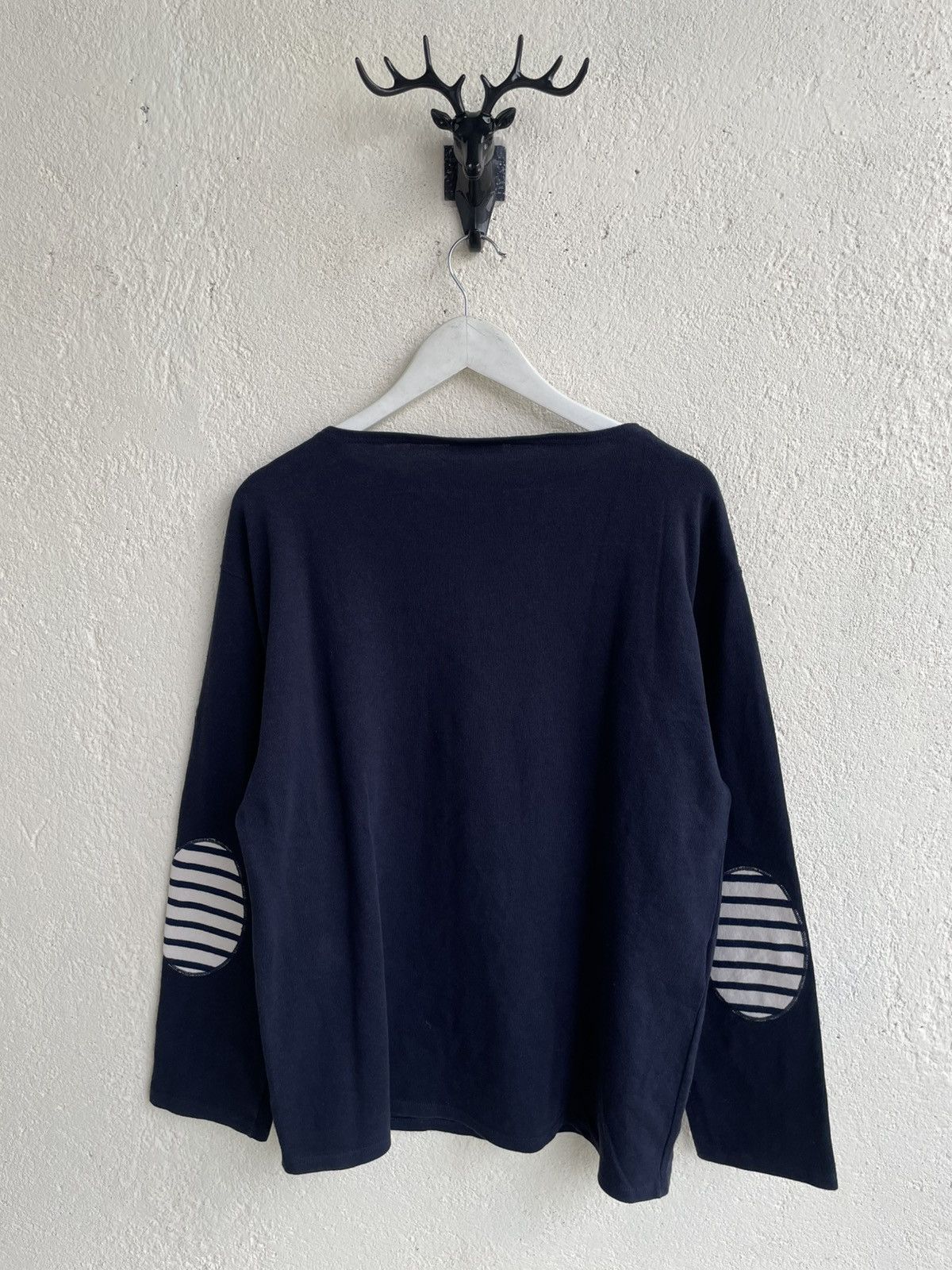Maison Margiela Saint James Naval Breton Elbow Patch Long Sleeve Number Nine Size US XL / EU 56 / 4 - 7 Thumbnail
