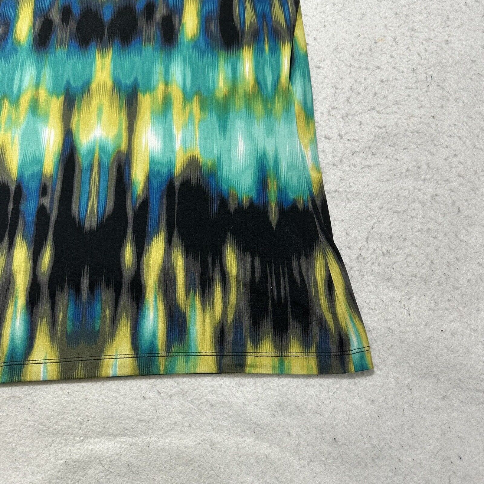 Worthington Worthington Medium Green Tie-Dye Pullover Tank Top Blouse Size M / US 6-8 / IT 42-44 - 11 Thumbnail