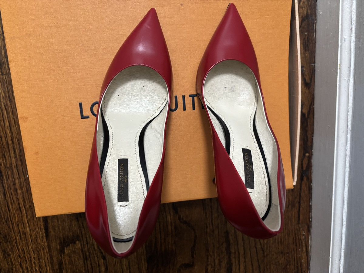 Louis Vuitton Louis Vuitton Eyeline Red Pump Size US 8 / IT 38 - 5 Thumbnail