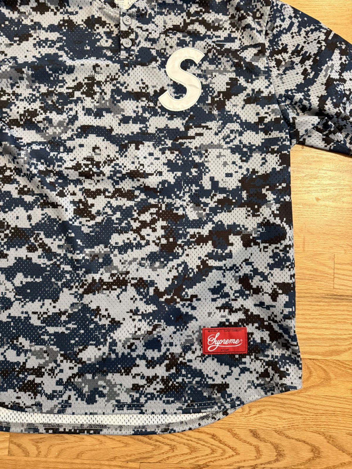Supreme Supreme S Logo Baseball Henley (SS25) Digi Camo Size US L / EU 52-54 / 3 - 4 Thumbnail