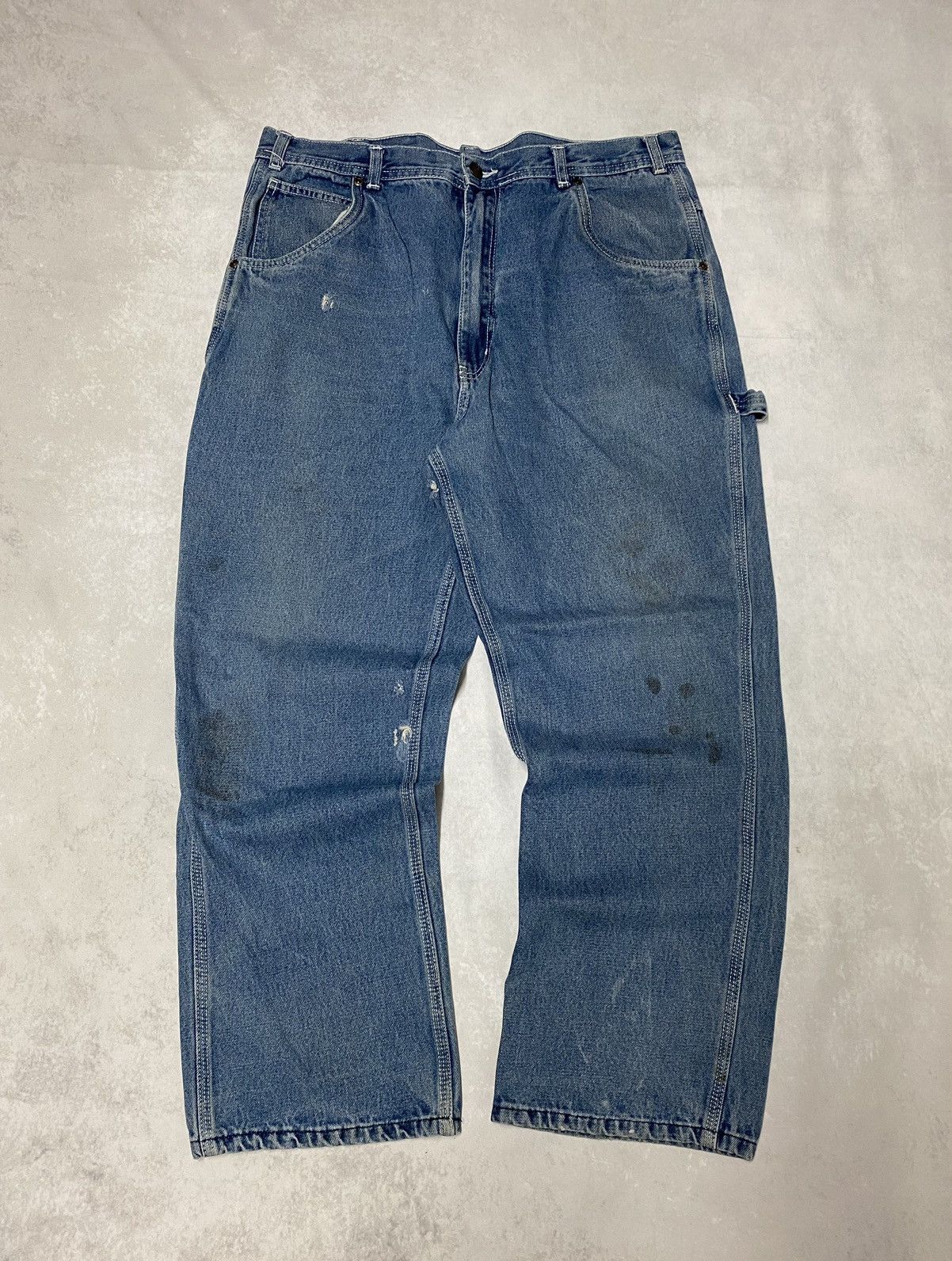 Vintage Crazy USA Works Vintage Y2K Workwear Skater Jeans (35x27) Size US 35 - 1 Thumbnail