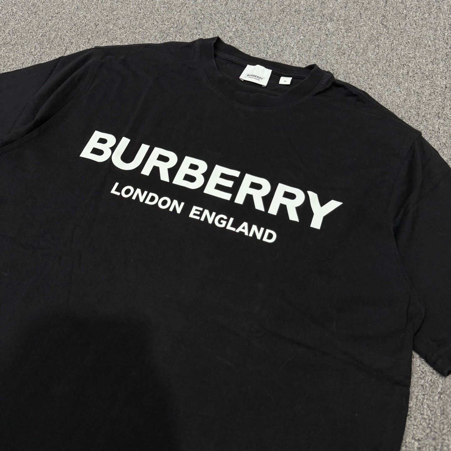 Burberry Burberry Black Chest Logo Short Sleeve Size US M / EU 48-50 / 2 - 3 Thumbnail