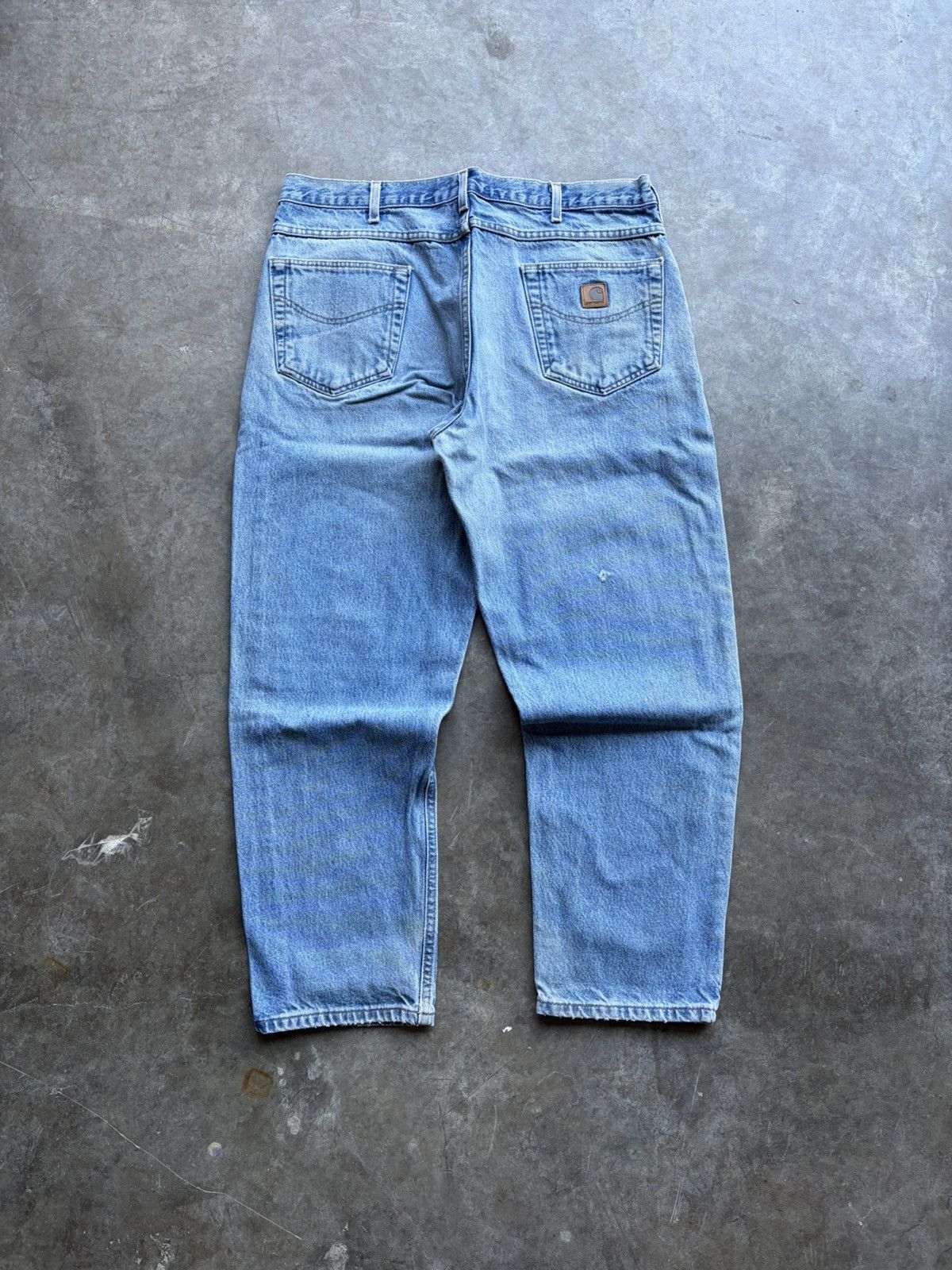 Carhartt Vintage Carhartt Light Wash Baggy Carpenter Workwear Denim Size US 38 / EU 54 - 1 Thumbnail